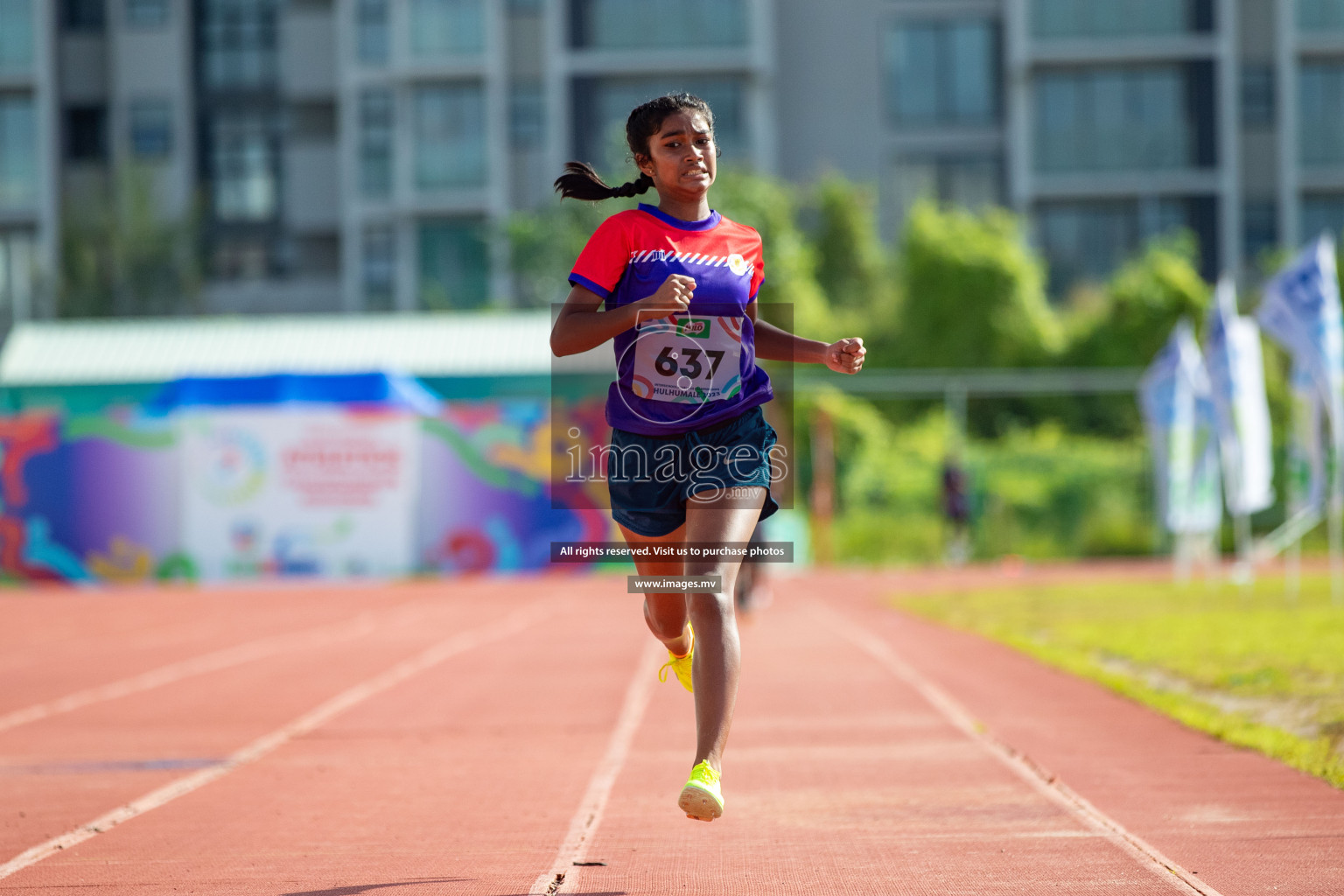 Day three of Inter School Athletics Championship 2023 was held at Hulhumale' Running Track at Hulhumale', Maldives on Tuesday, 16th May 2023. Photos: Nausham Waheed / images.mv