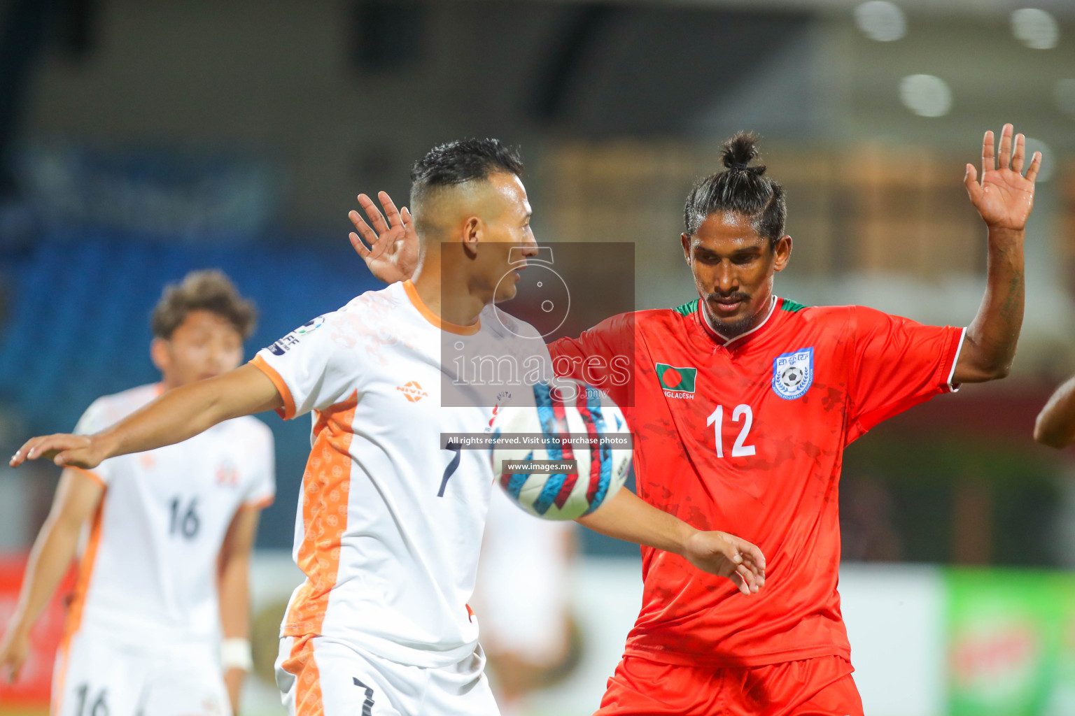 Bhutan vs Bangladesh in SAFF Championship 2023 held in Sree Kanteerava Stadium, Bengaluru, India, on Wednesday, 28th June 2023. Photos: Hassan Simah / images.mv