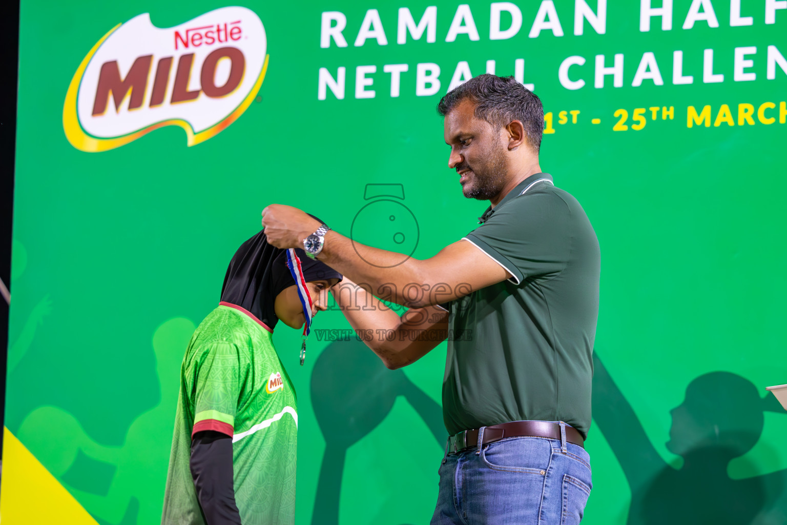 Finals of Milo Ramadan Half Court Netball Challenge on 24th March 2024, held in Central Park, Hulhumale, Male', Maldives
Photos: Ismail Thoriq / imagesmv