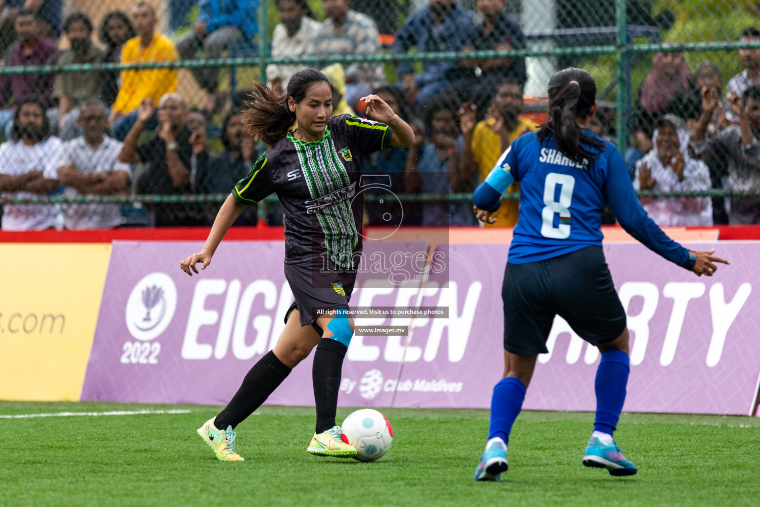 WAMCO vs Team Fenaka in Eighteen Thirty Women's Futsal Fiesta 2022 was held in Hulhumale', Maldives on Friday, 14th October 2022. Photos: Hassan Simah / images.mv