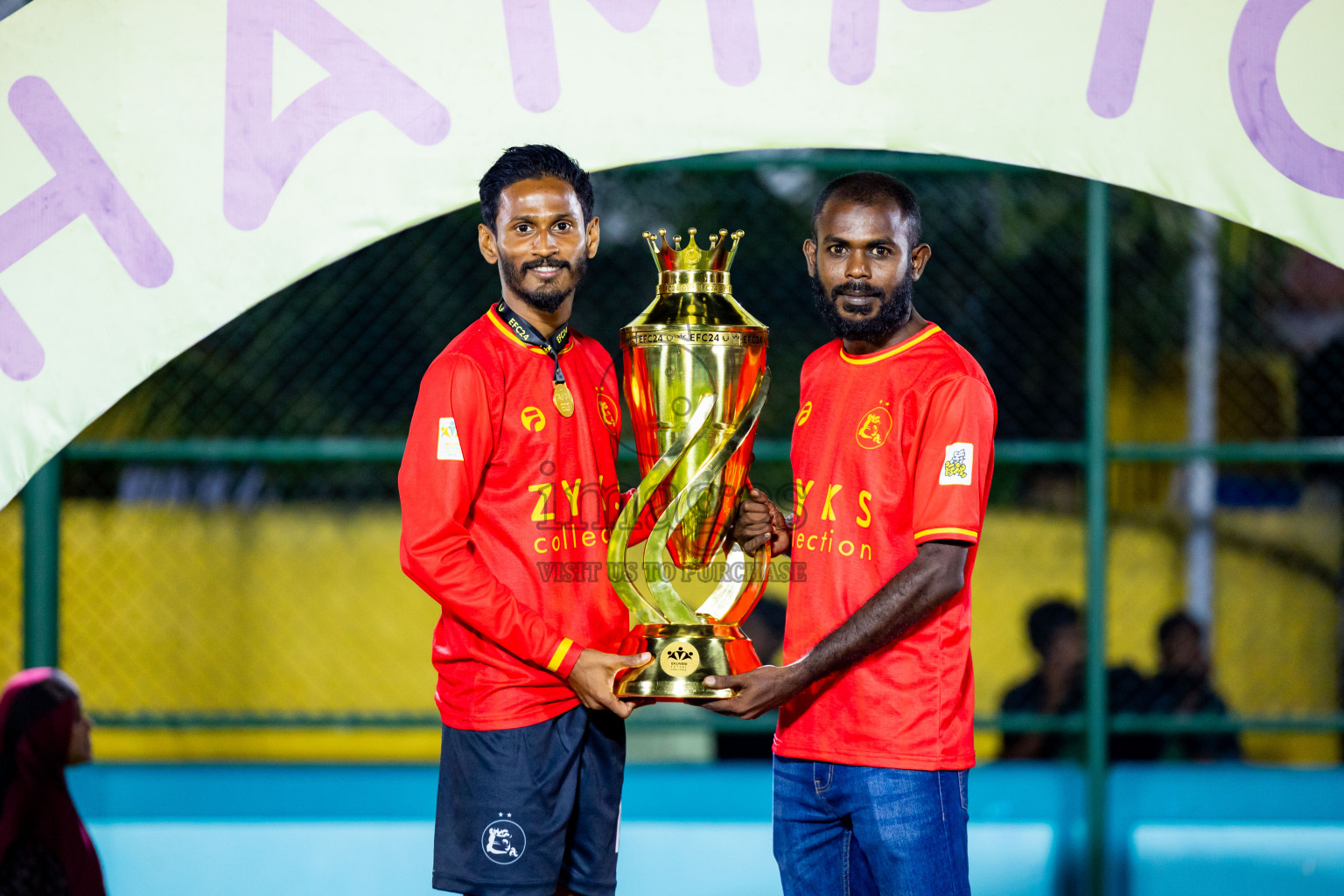 Dee Ess Kay vs Kovigoani in Final of Laamehi Dhiggaru Ekuveri Futsal Challenge 2024 was held on Wednesday, 31st July 2024, at Dhiggaru Futsal Ground, Dhiggaru, Maldives Photos: Nausham Waheed / images.mv