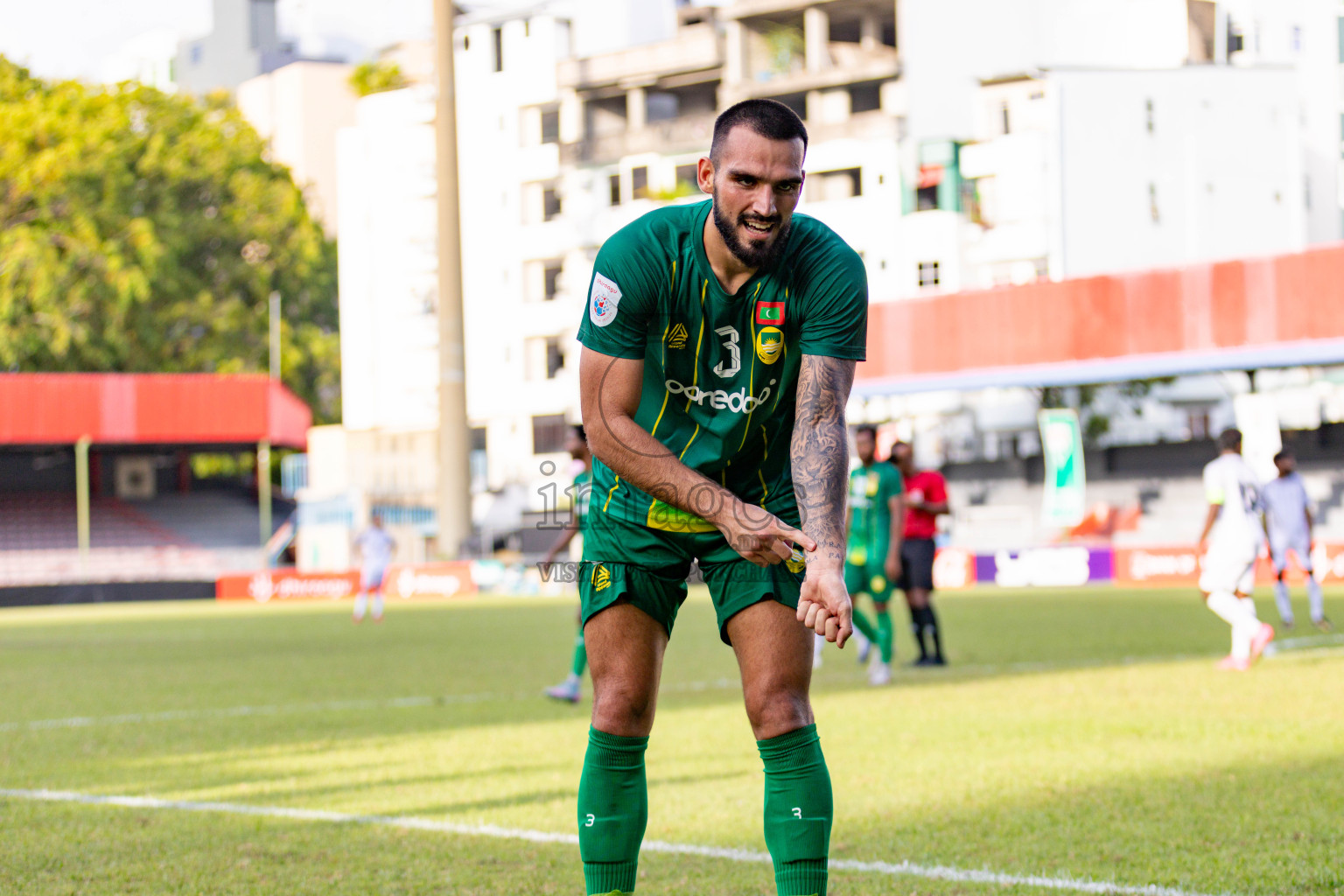 Maziya SRC vs Green Streets in Dhivehi Premier League 2025/26 held in National Football Stadium, Male', Maldives on Saturyday, 25 October 2025. 
Photos: Hassan Simah / Images.mv