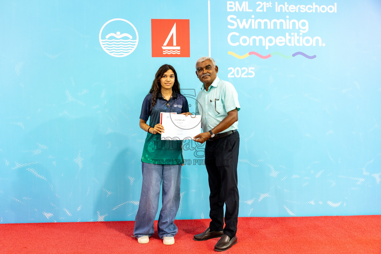 Closing Ceremony of BML 21st Interschool Swimming Competition 2025 .was held in Hulhumale' Swimming Pool, Hulhumale', Maldives on Saturday, 18th October 2025. 
Photos: Hassan Simah / images.mv