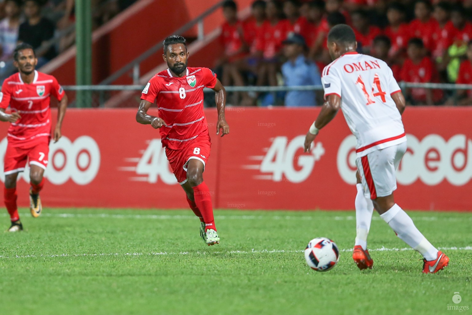 Asian Cup Qualifier between Maldives and Oman in National Stadium, on 10 October 2017 Male' Maldives. ( Images.mv Photo: Abdulla Abeedh )