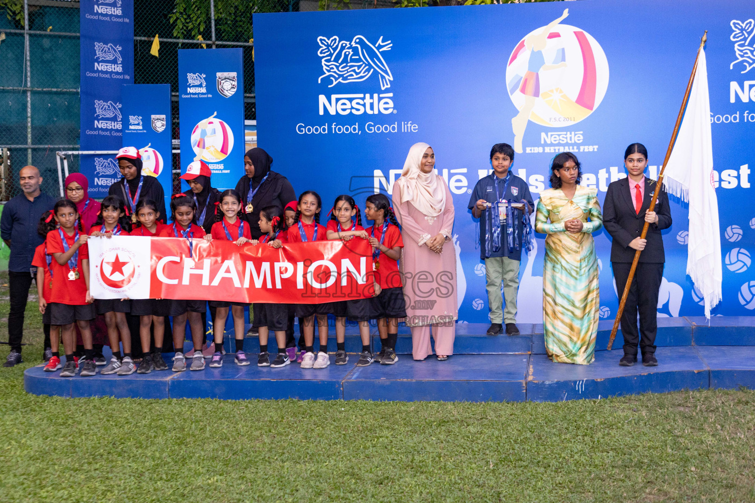 Day 3 of Nestle' Kids Netball Fiesta 2023 held in Henveyru Stadium, Male', Maldives on Saturday, 2nd December 2023. Photos by Nausham Waheed / Images.mv