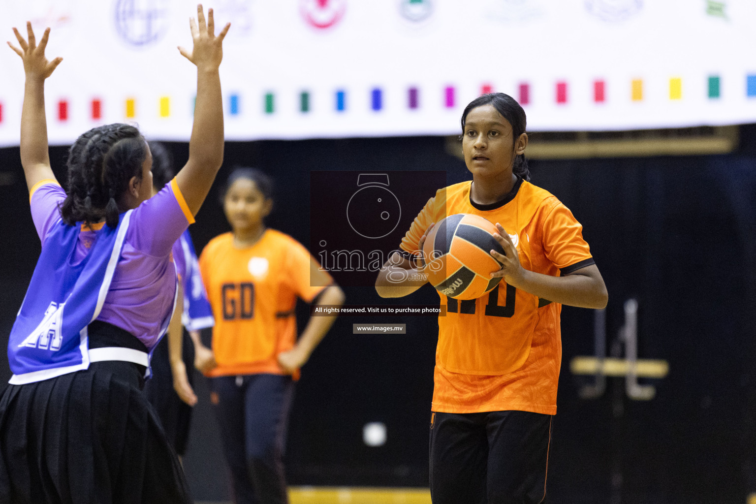 Day 10 of 24th Interschool Netball Tournament 2023 was held in Social Center, Male', Maldives on 5th November 2023. Photos: Nausham Waheed / images.mv