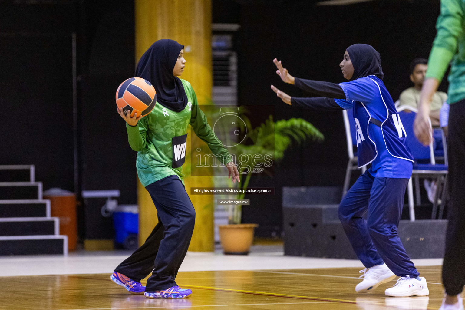 Day5 of 24th Interschool Netball Tournament 2023 was held in Social Center, Male', Maldives on 31st October 2023. Photos: Nausham Waheed / images.mv