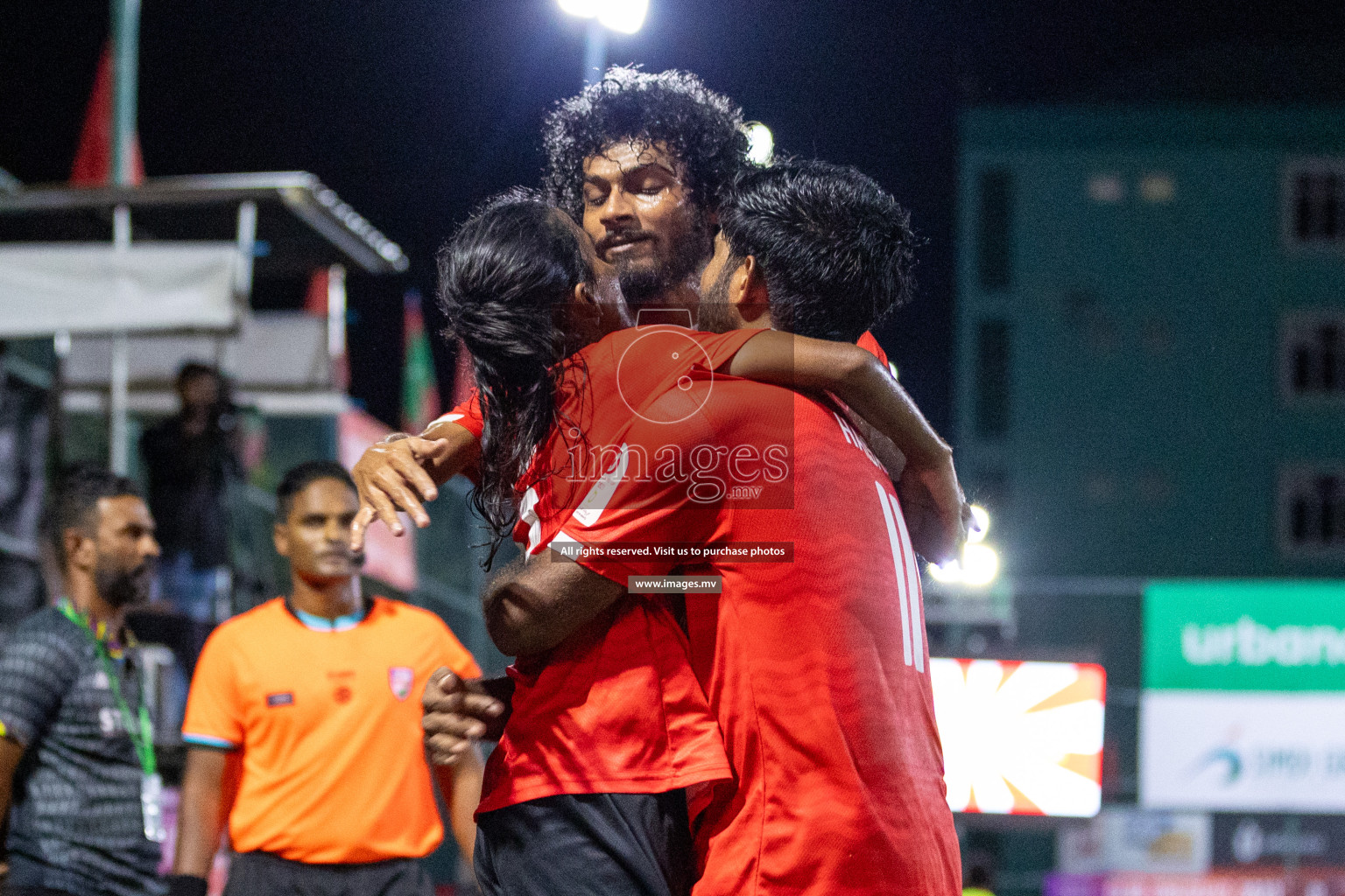 STELCO vs United BML in Quarter Final of Club Maldives Cup 2023 held in Hulhumale, Maldives, on Saturday, 12th August 2023Photos: Nausham Waheed