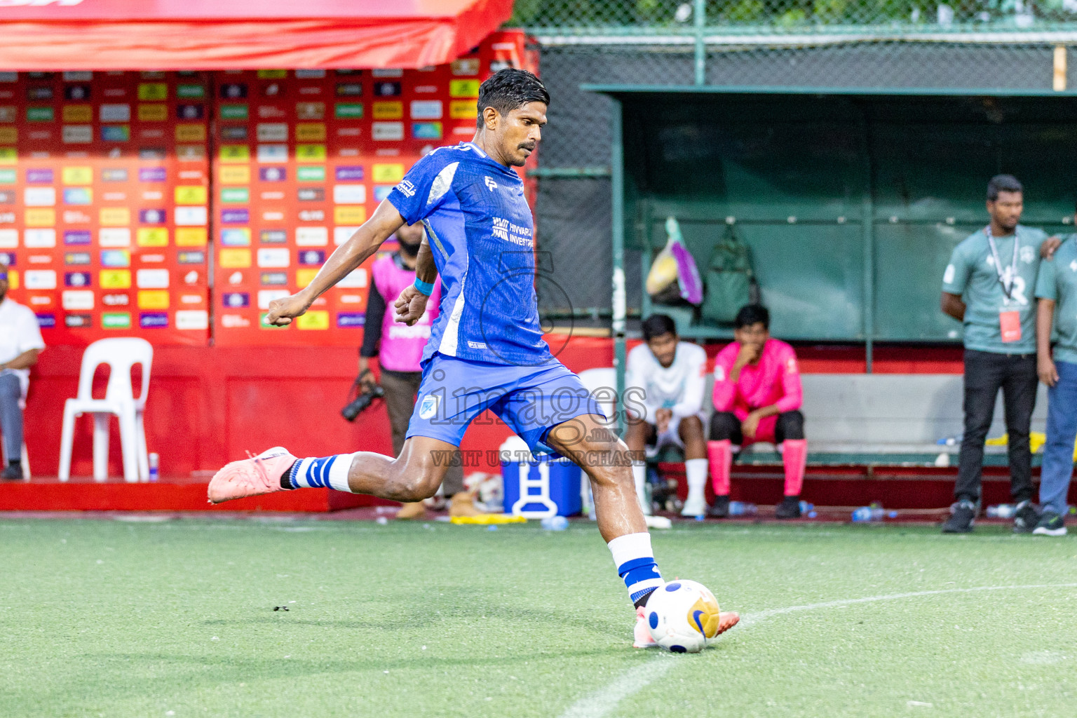 AA. Mathiveri VS AA. Thoddoo in Atoll Round Final on Day 20 of Golden Futsal Challenge 2025 was held on Friday, 24 January 2025, in Hulhumale', Maldives. 
Photos: Hassan Simah / images.mv