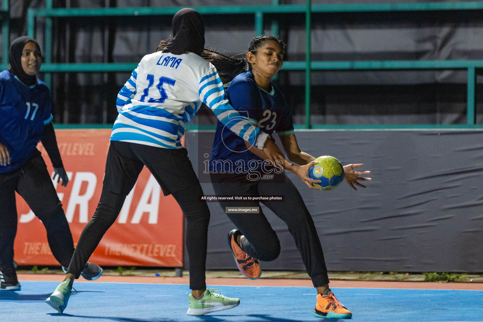 Quarter Final of 7th Inter-Office/Company Handball Tournament 2023, held in Handball ground, Male', Maldives on Friday, 20th October 2023 Photos: Nausham Waheed/ Images.mv