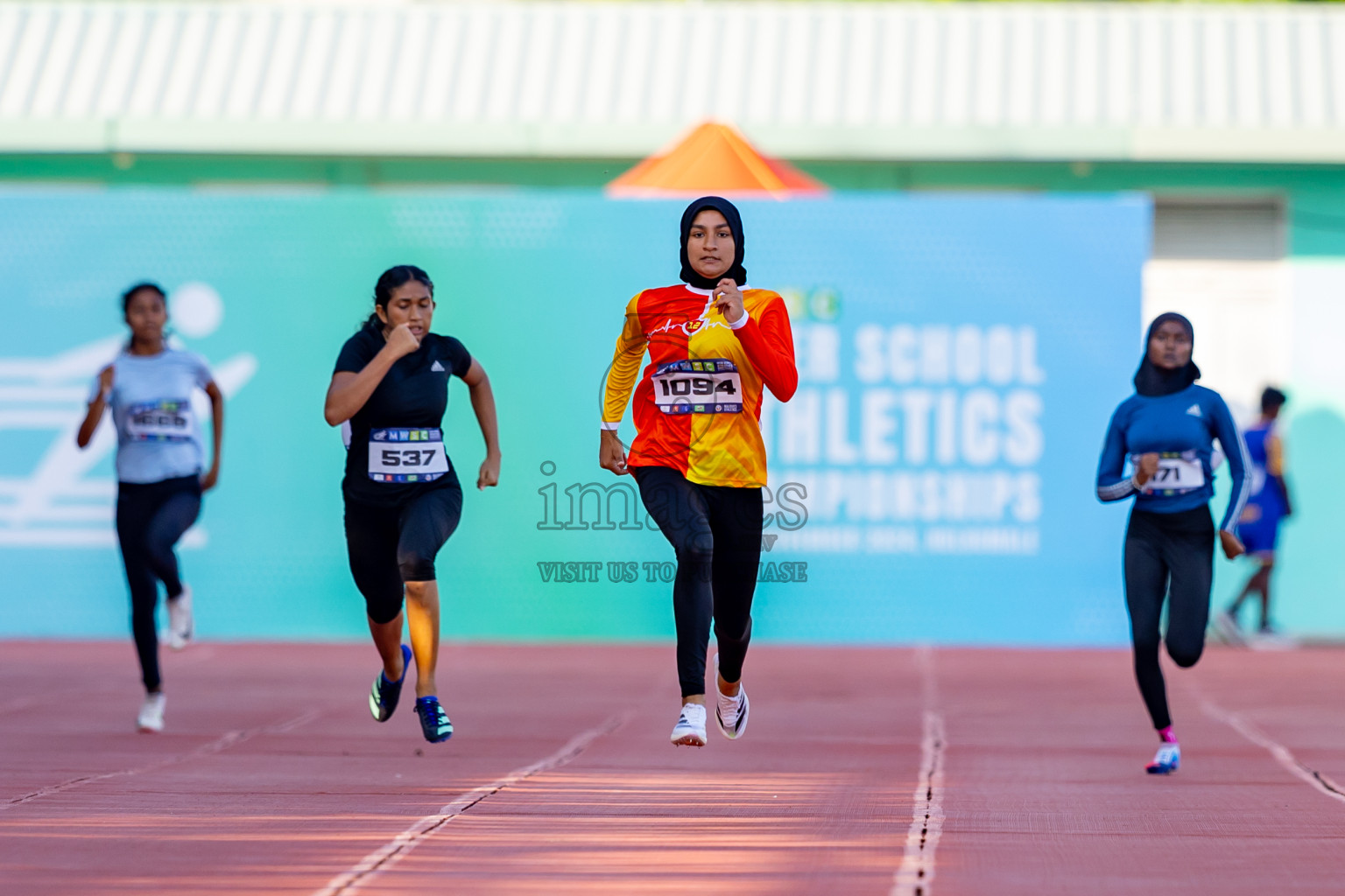 Day 4 of MWSC Interschool Athletics Championships 2024 held in Hulhumale Running Track, Hulhumale, Maldives on Tuesday, 12th November 2024. Photos by: Nausham Waheed / Images.mv