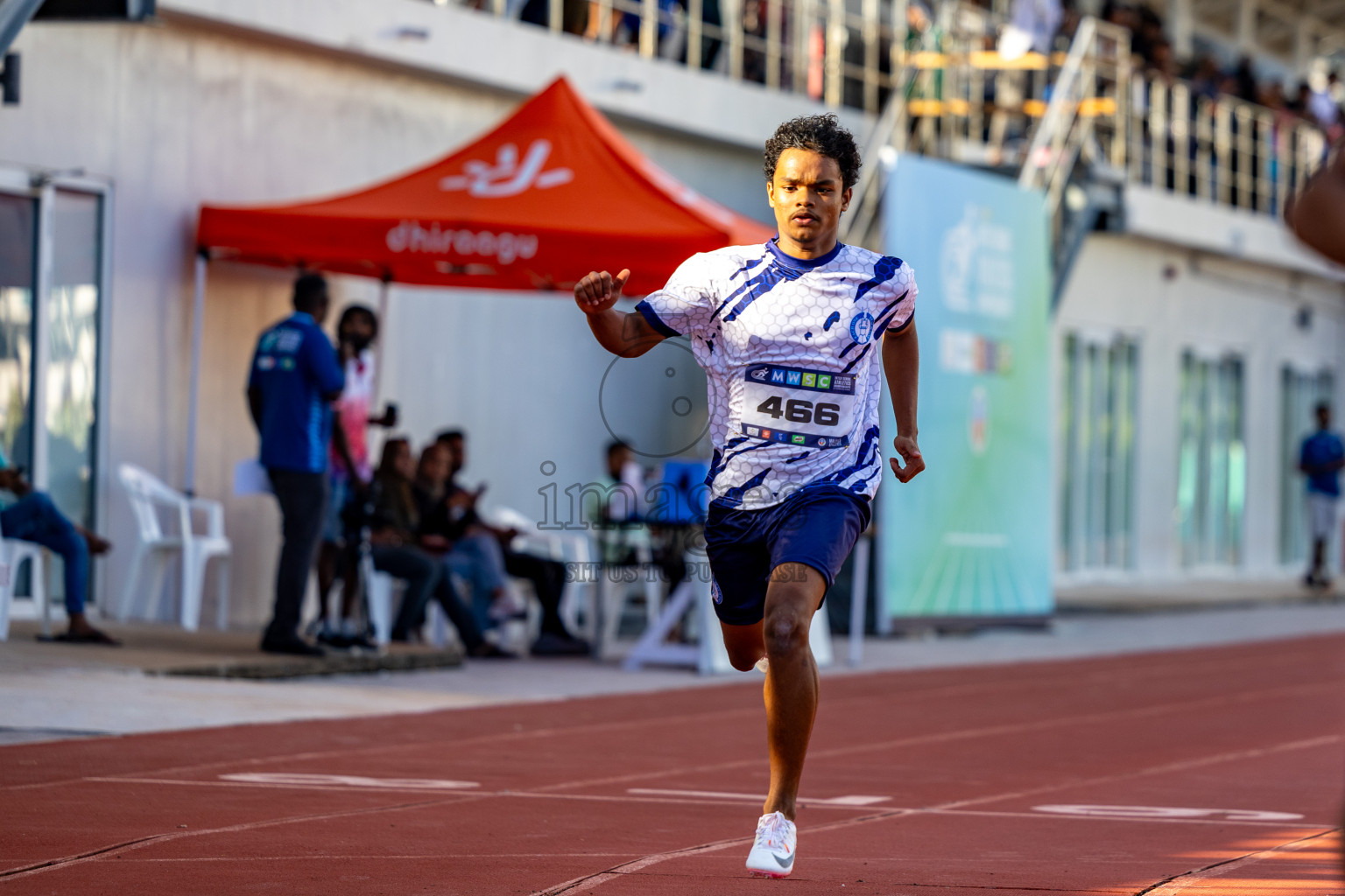 Day 1 of MWSC Interschool Athletics Championships 2024 held in Hulhumale Running Track, Hulhumale, Maldives on Saturday, 9th November 2024. 
Photos by: Hassan Simah / Images.mv