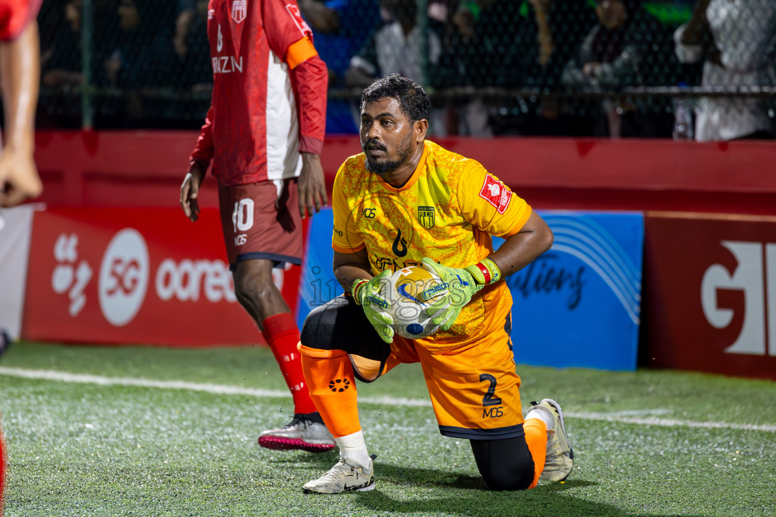 Th Vilufushi vs Th Kinbidhoo in Day 10 of Golden Futsal Challenge 2025 was held on Tuesday, 14th January 2025, in Hulhumale', Maldives Photos: Ismail Thoriq / images.mv