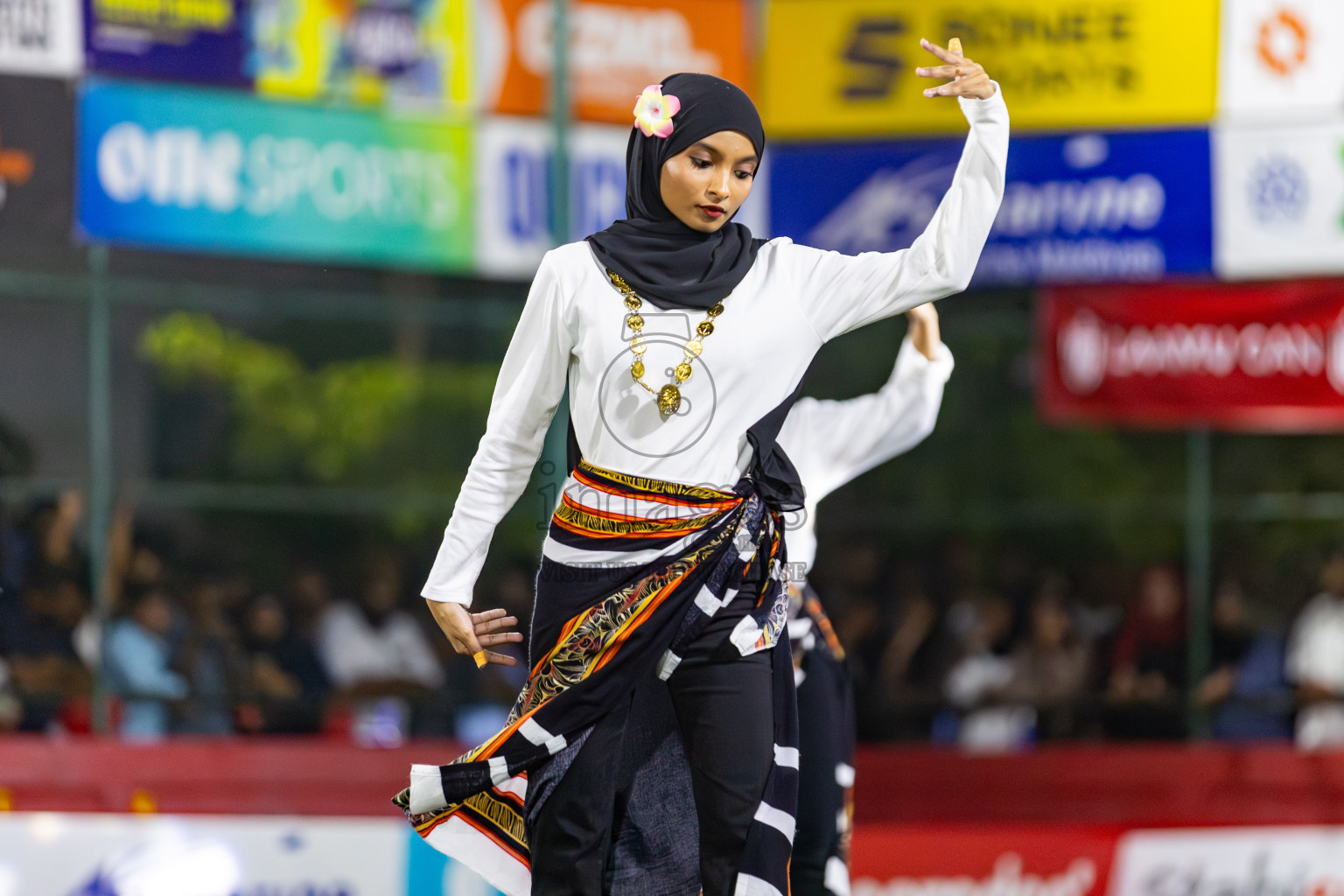 L. Gan VS B. Eydhafushi in the Finals of Golden Futsal Challenge 2024 which was held on Thursday, 7th March 2024, in Hulhumale', Maldives. 
Photos: Hassan Simah / images.mv