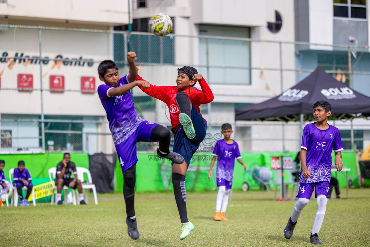 Day 1 of MILO Academy Championship 2024 - U12 was held at Henveiru Grounds in Male', Maldives on Thursday, 4th July 2024. Photos: Shuu Abdul Sattar / images.mv