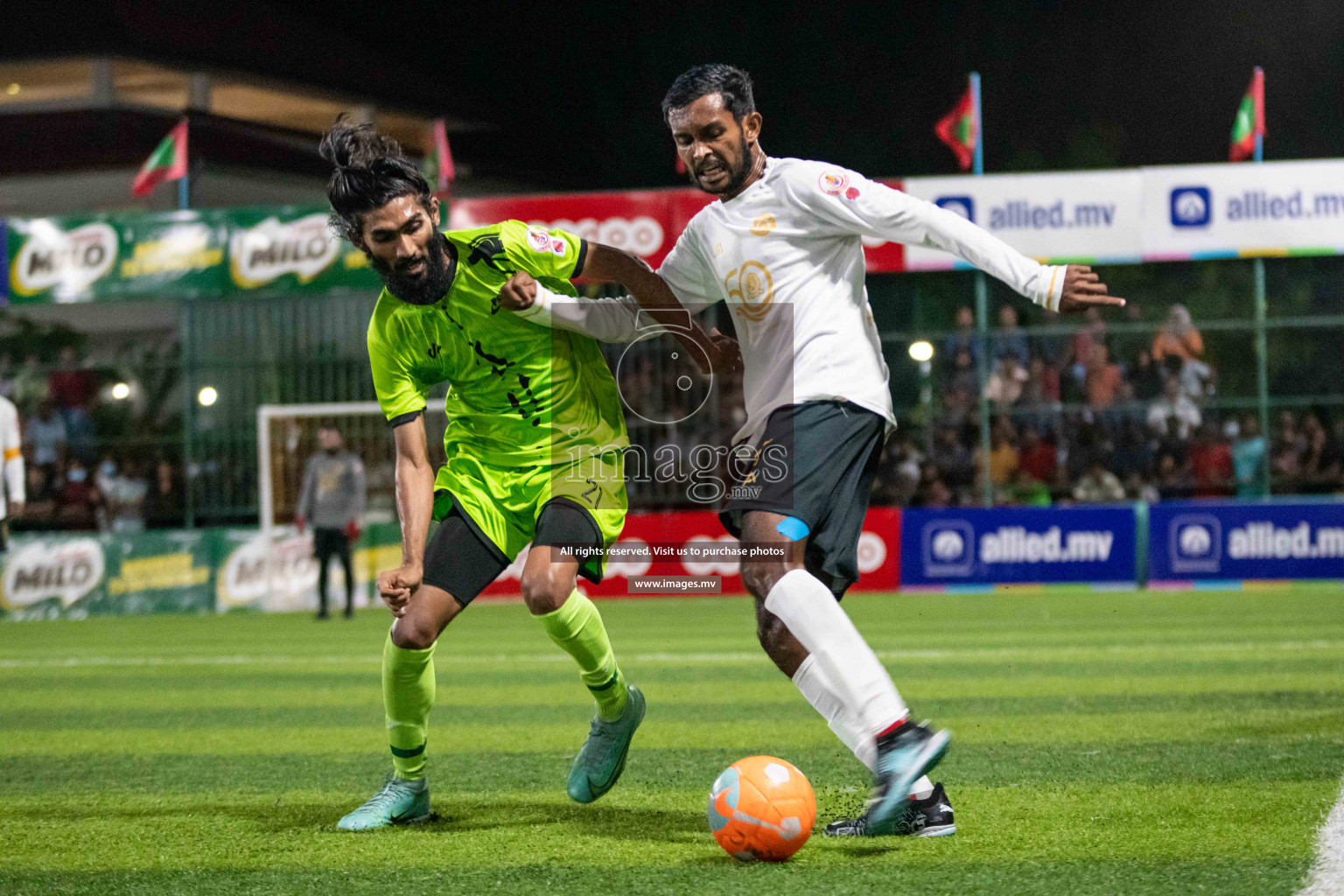 Team FSM Vs Prisons Club in the Semi Finals of Club Maldives 2021 held in Hulhumale, Maldives on 15 December 2021. Photos: Shuu Abdul Sattar / images.mv