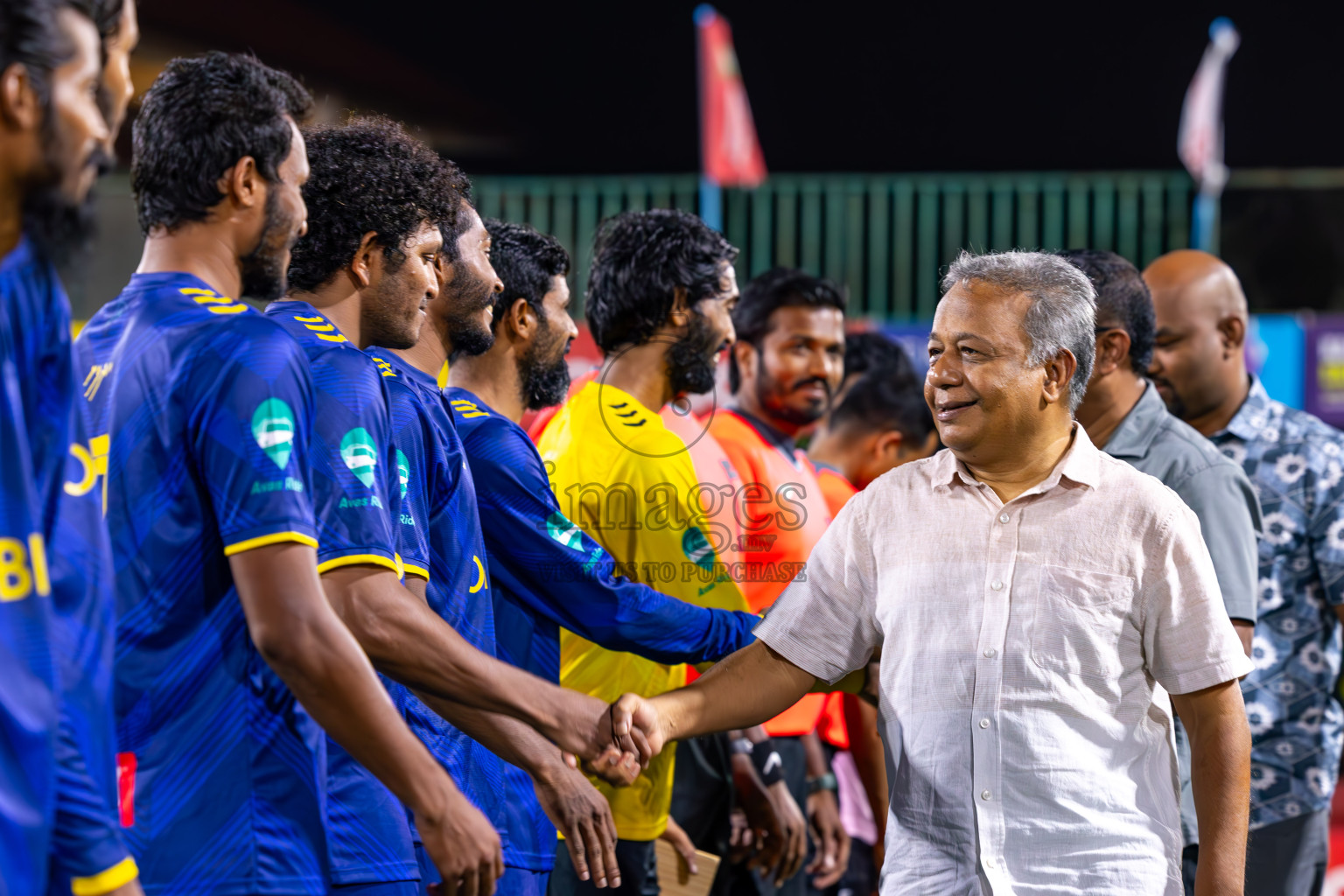 B Eydhafushi vs B Thulhaadhoo in Day 29 of Golden Futsal Challenge 2024 was held on Tuesday , 13th February 2024 in Hulhumale', Maldives Photos: Ismail Thoriq / images.mv