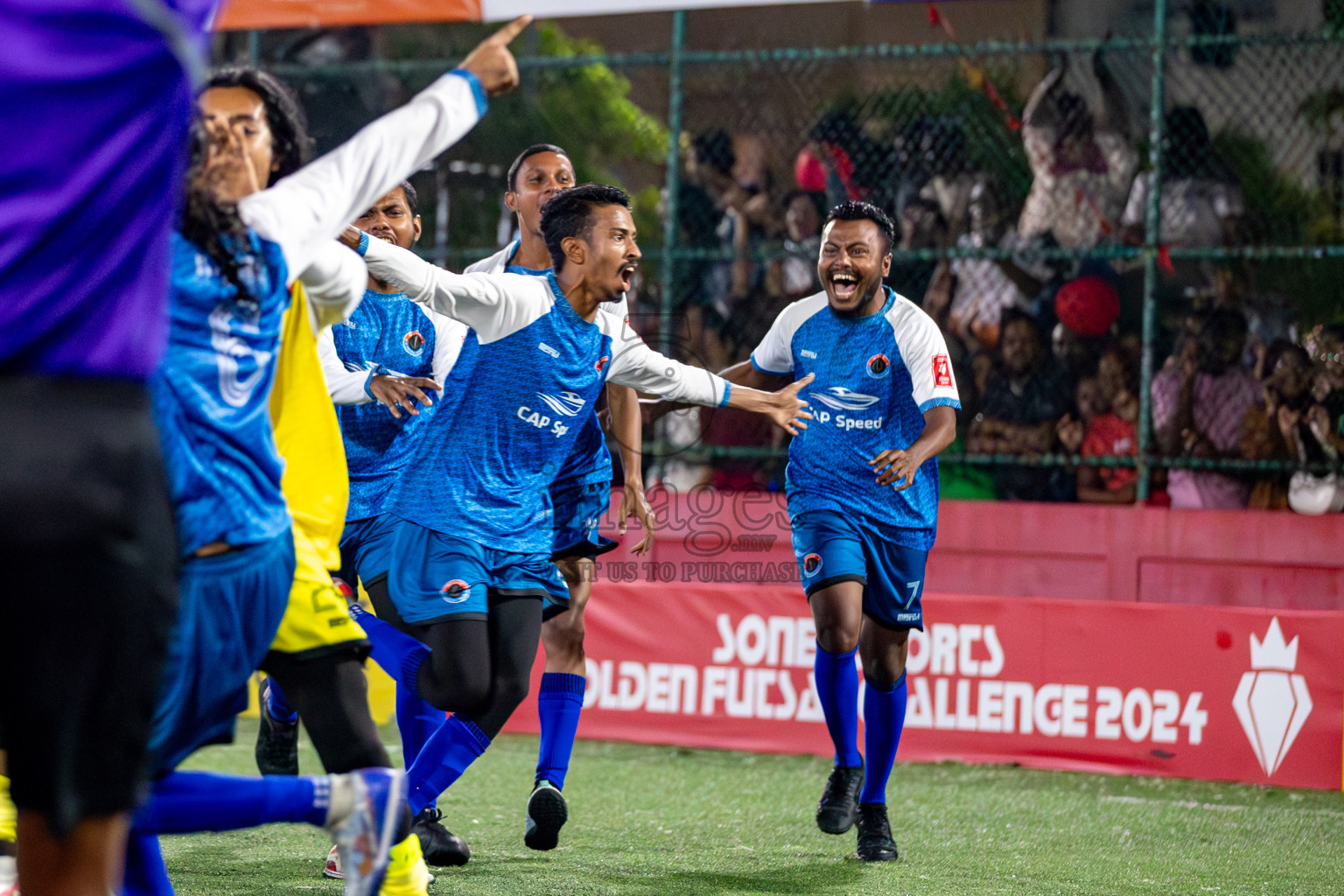 M. Mulak vs M. Naalaafushi in Meemu Atoll Final on Day 30 of Golden Futsal Challenge 2024, held on Tuesday , 14th February 2024 in Hulhumale', Maldives 
Photos: Hassan Simah / images.mv