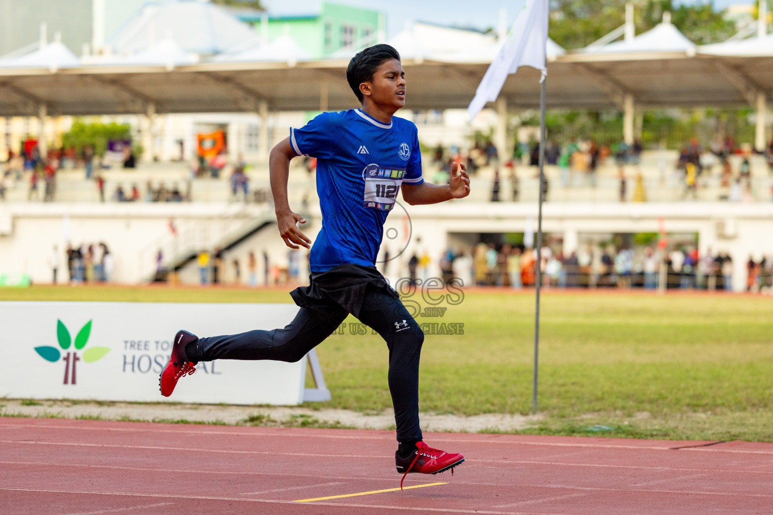 Day 2 of MWSC Interschool Athletics Championships 2024 held in Hulhumale Running Track, Hulhumale, Maldives on Sunday, 10th November 2024. 
Photos by: Hassan Simah / Images.mv