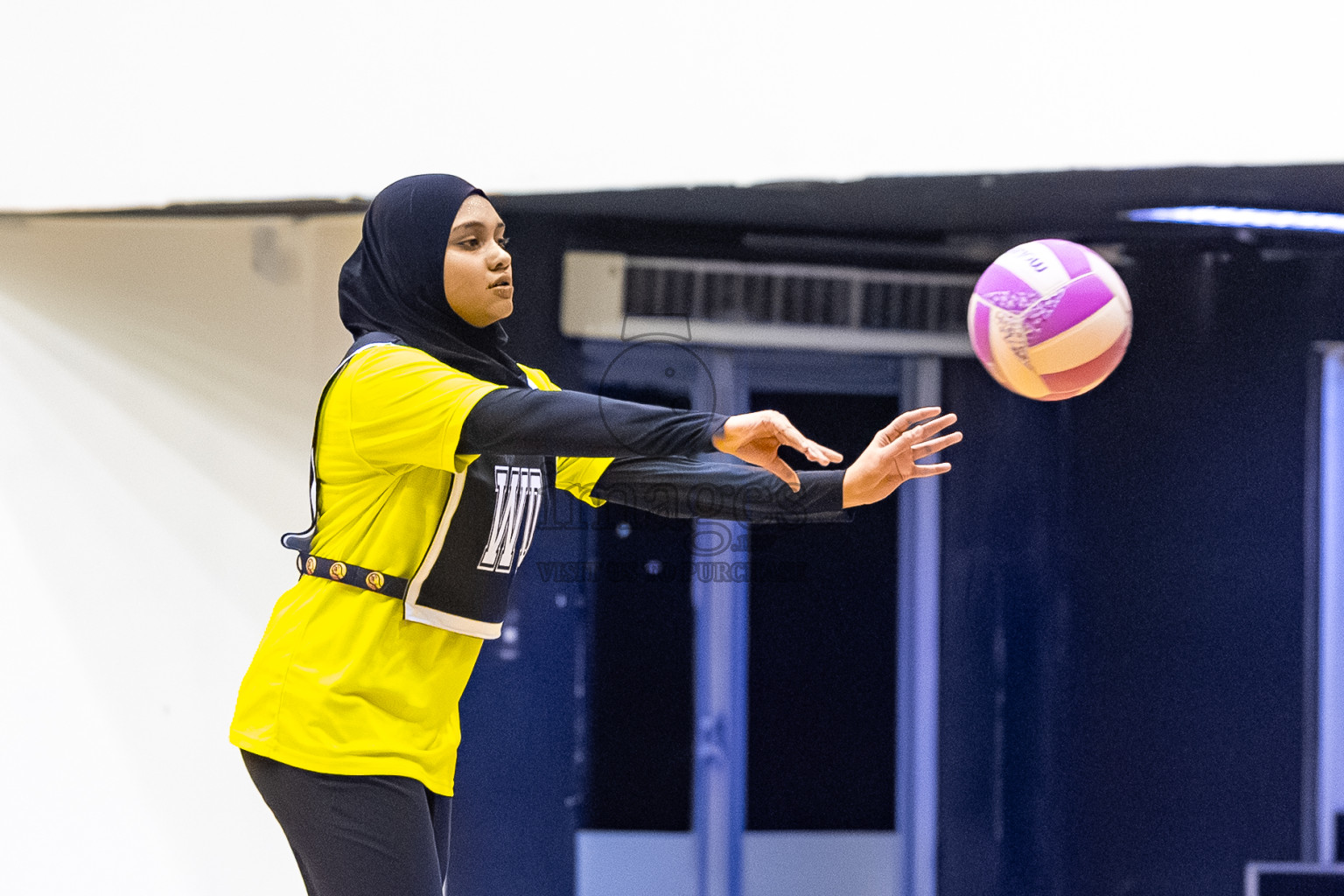 Day 8 of 24th Milo Netball Association Championship was held in Social Center at Male', Maldives on Monday, 8th September 2025. Photos: Mohamed Mahfooz Moosa / images.mv