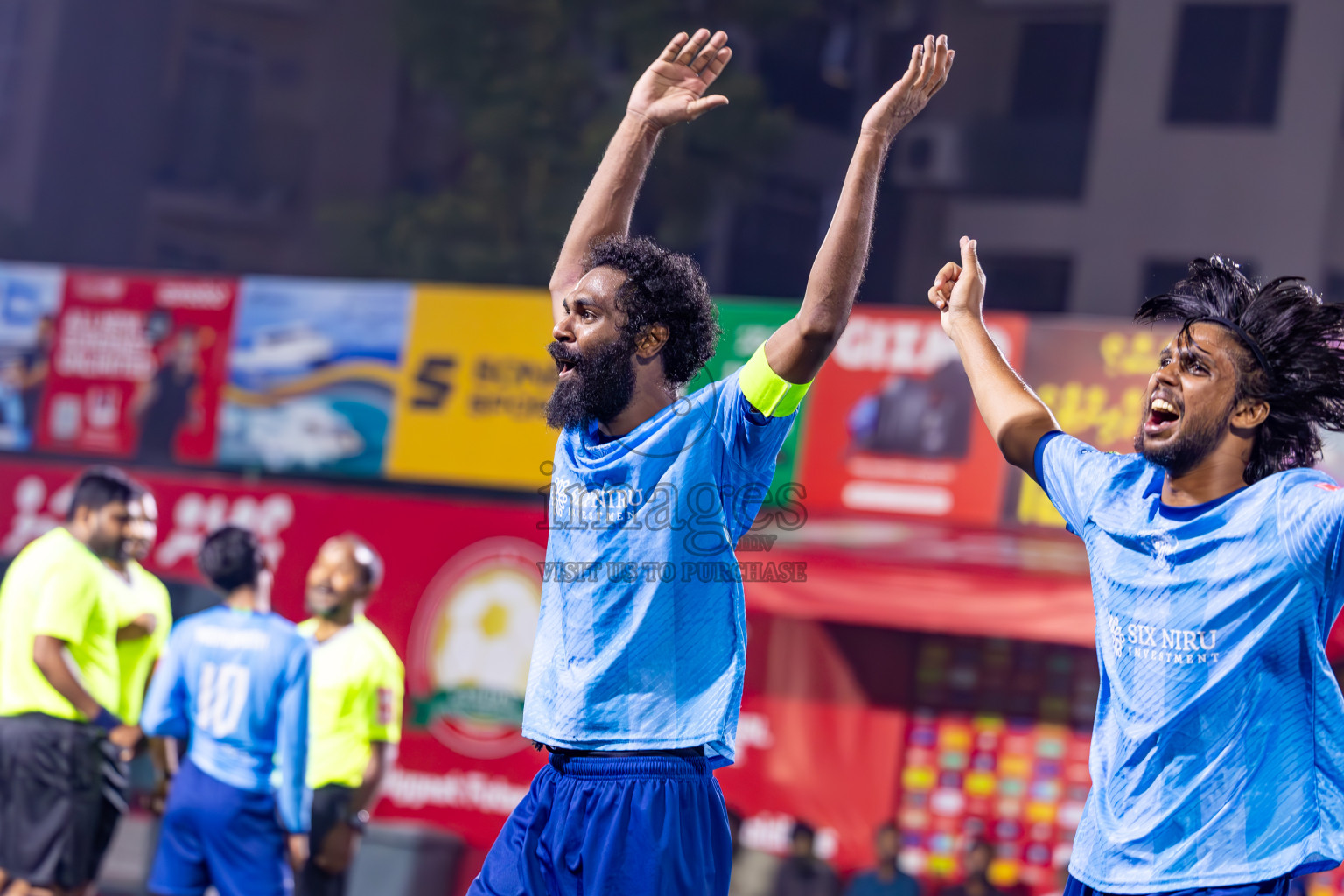 M Dhiggaru vs M Muli in Meemu Atoll Finals in Day 25 of Golden Futsal Challenge 2025 was held on Wednesday , 28th January 2025, in Hulhumale', Maldives. Photos: Ismail Thoriq / images.mv