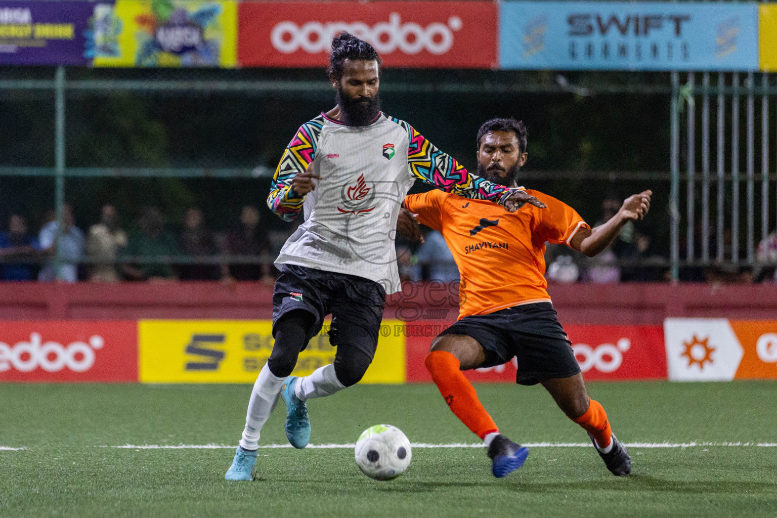 Th Hirilandhoo vs Th Madifushi in Day 15 of Golden Futsal Challenge 2024 was held on Monday, 29th January 2024, in Hulhumale', Maldives Photos: Nausham Waheed / images.mv