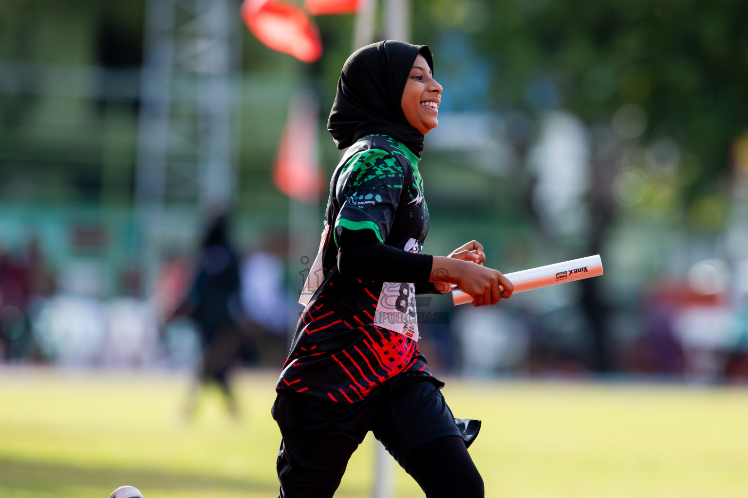 Day 6 of Inter-school Athletics Championship 2025 held in Ekuveni Synthetic Track, Male', Maldives on Sunday, 12th October 2025. Photos by: Nausham Waheed / Images.mv