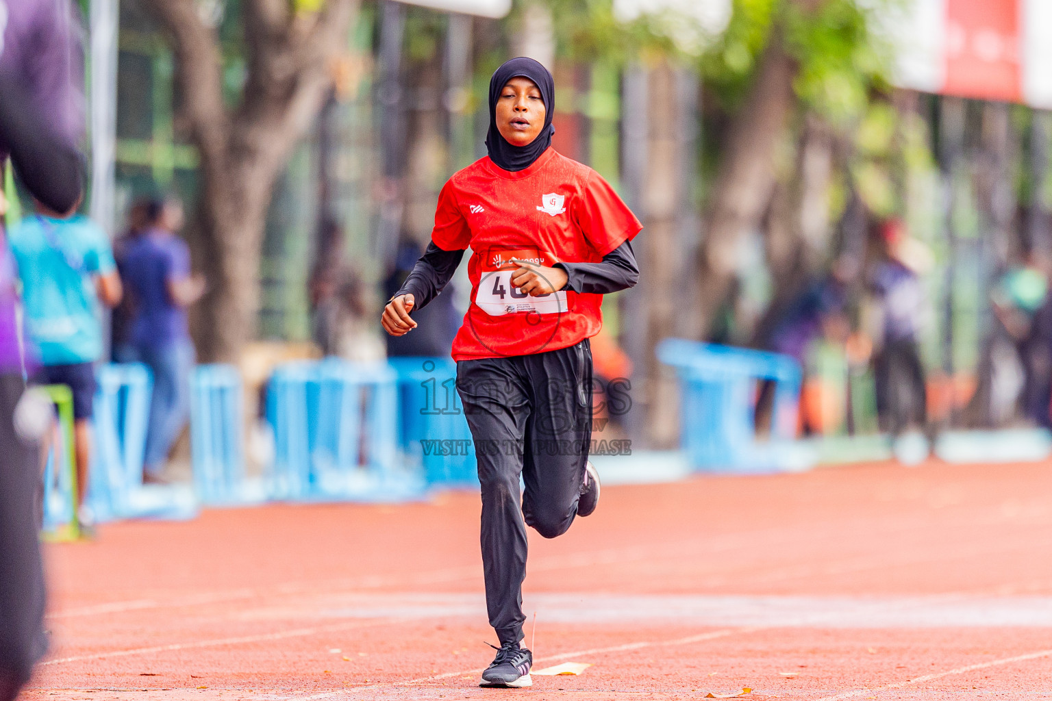 Day 4 of Inter-school Athletics Championship 2025 held in Ekuveni Synthetic Track, Male', Maldives on Thursday, 09th October 2025. Photos by: Areef Adam / Images.mv