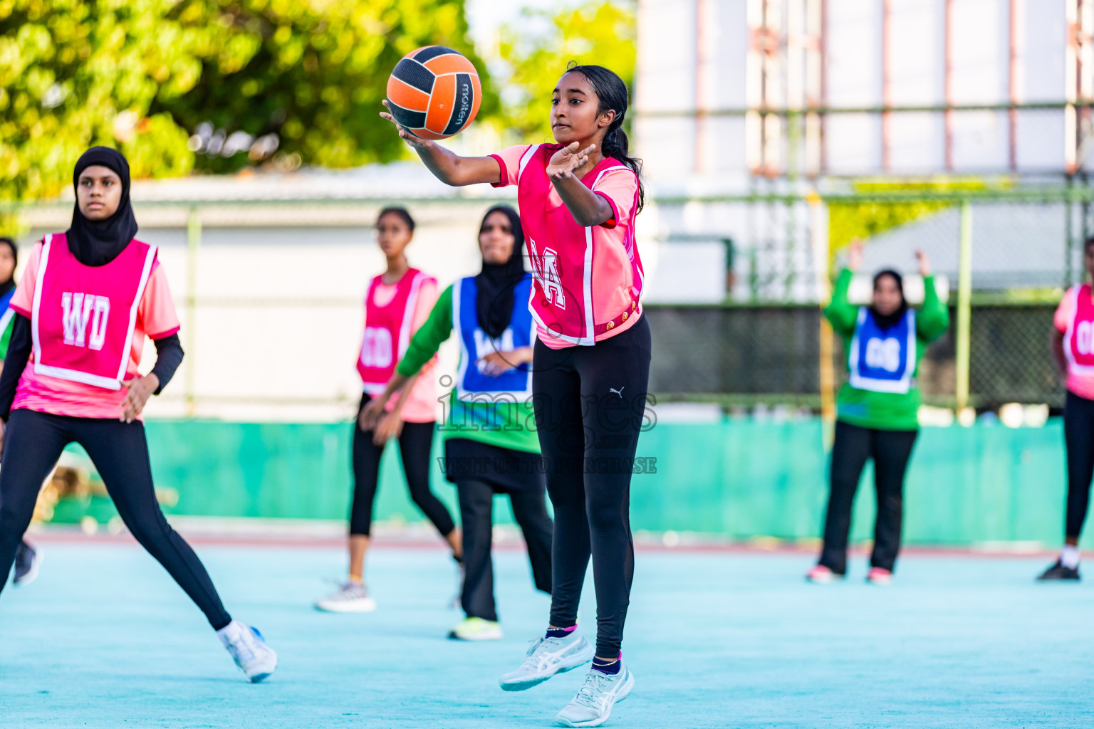 Day 5 of 23rd Netball Association Championship was held in Ekuveni Netball Court at Male', Maldives on Thursday, 2nd May 2024. Photos: Nausham Waheed / images.mv