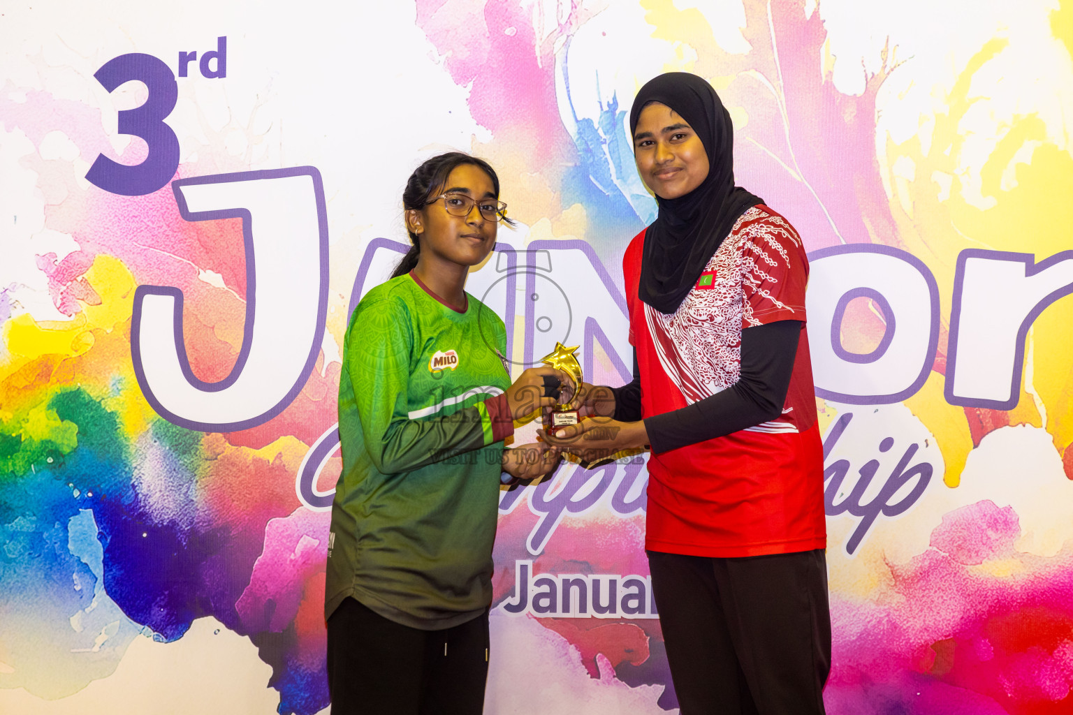 Closing ceremony of 3rd Netball Junior Championship, held at Social Center on Saturday, 25th January 2025 . Photos: Nausham Waheed / images.mv