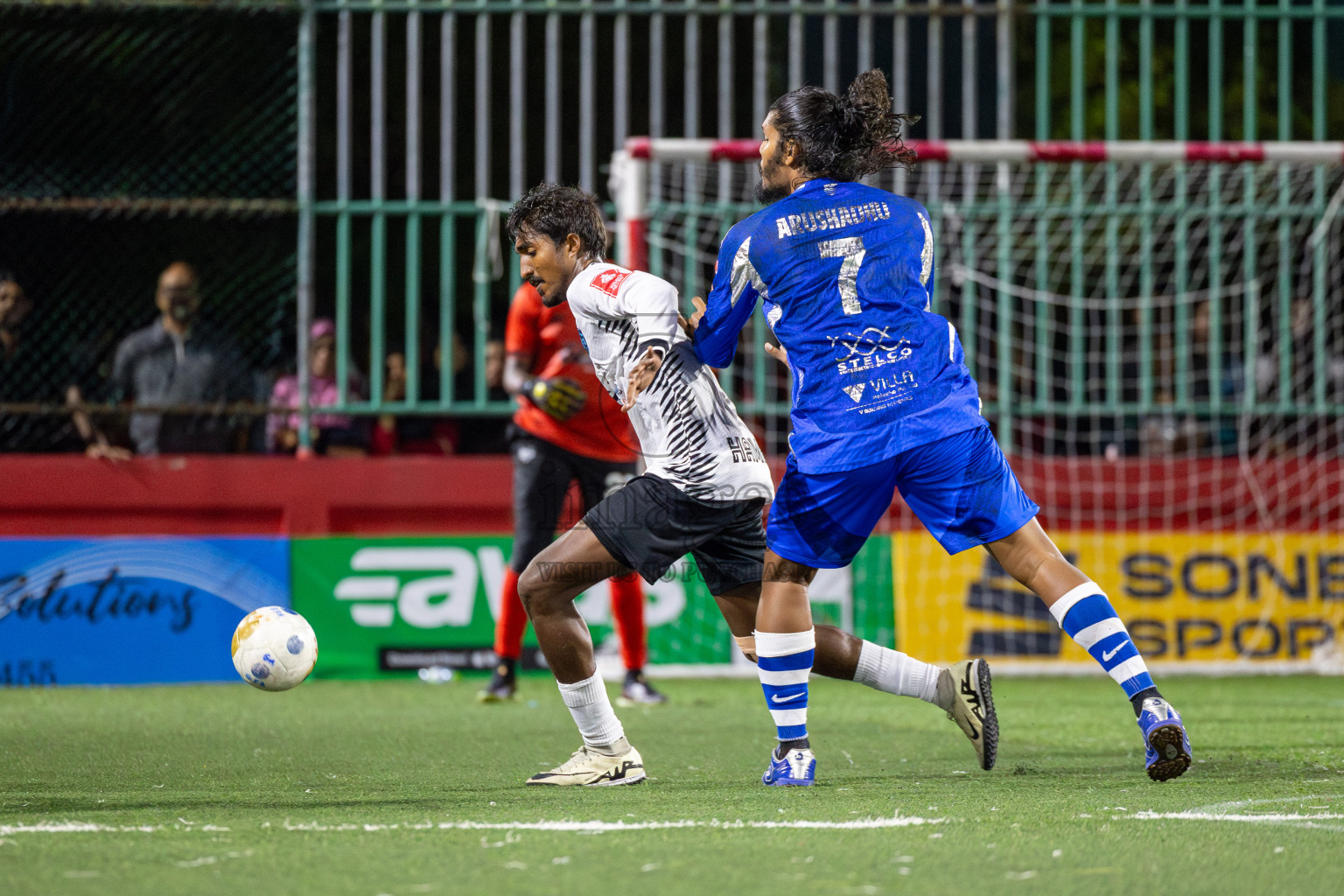 AA Mathiveri vs AA Himandhoo in Day 11 of Golden Futsal Challenge 2025 was held on Wednesday, 15th January 2025, in Hulhumale', Maldives Photos: Mohamed Mahfooz Moosa / images.mv