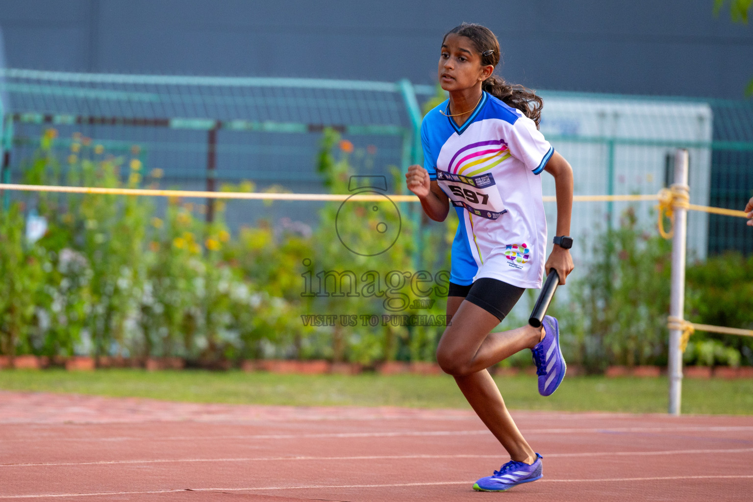 Day 4 of MWSC Interschool Athletics Championships 2024 held in Hulhumale Running Track, Hulhumale, Maldives on Tuesday, 12th November 2024. Photos by: Ismail Thoriq / Images.mv