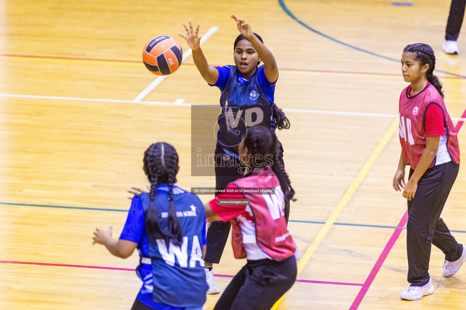 Day 8 of 24th Interschool Netball Tournament 2023 was held in Social Center, Male', Maldives on 3rd November 2023. Photos: Nausham Waheed / images.mv