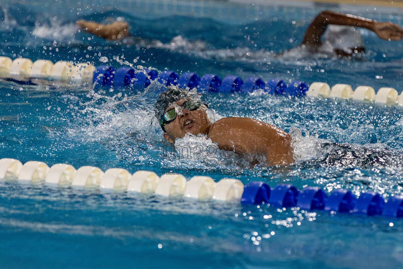 Day 2 of National Swimming Competition 2024 held in Hulhumale', Maldives on Saturday, 14th December 2024. Photos: Hassan Simah / images.mv