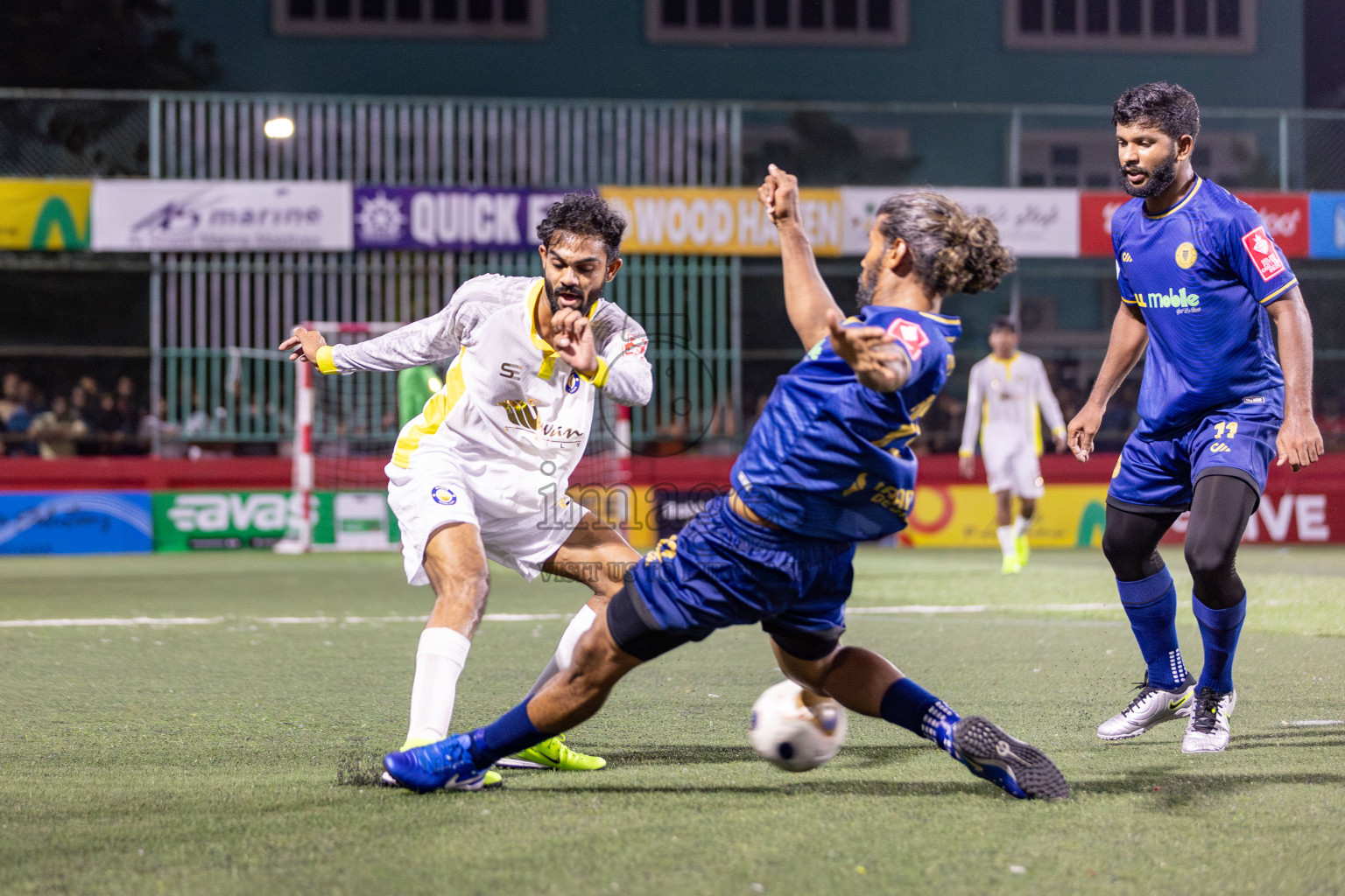 HA Baarah vs HA Maarandhoo in Day 5 of Golden Futsal Challenge 2025 on Thursday, 9th January 2025, in Hulhumale', Maldives 
Photos: Hassan Simah / images.mv