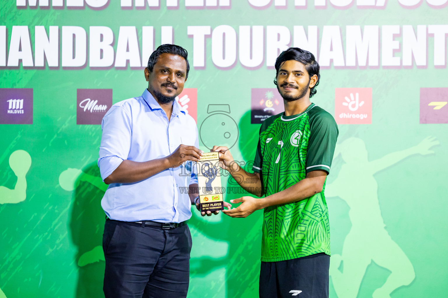 2nd Division Final of 8th Inter-Office/Company Handball Tournament 2024, held in Handball ground, Male', Maldives on Tuesday, 17th September 2024 Photos: Nausham Waheed/ Images.mv