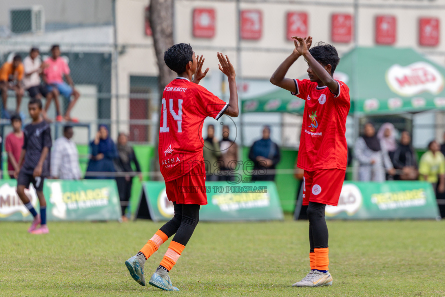 Day 2 of MILO Academy Championship 2025 (U14) was held on Friday, 31st October 2025 at Henveiru Football Grounds, Male', Maldives . 
Photos: Hassan Simah / images.mv