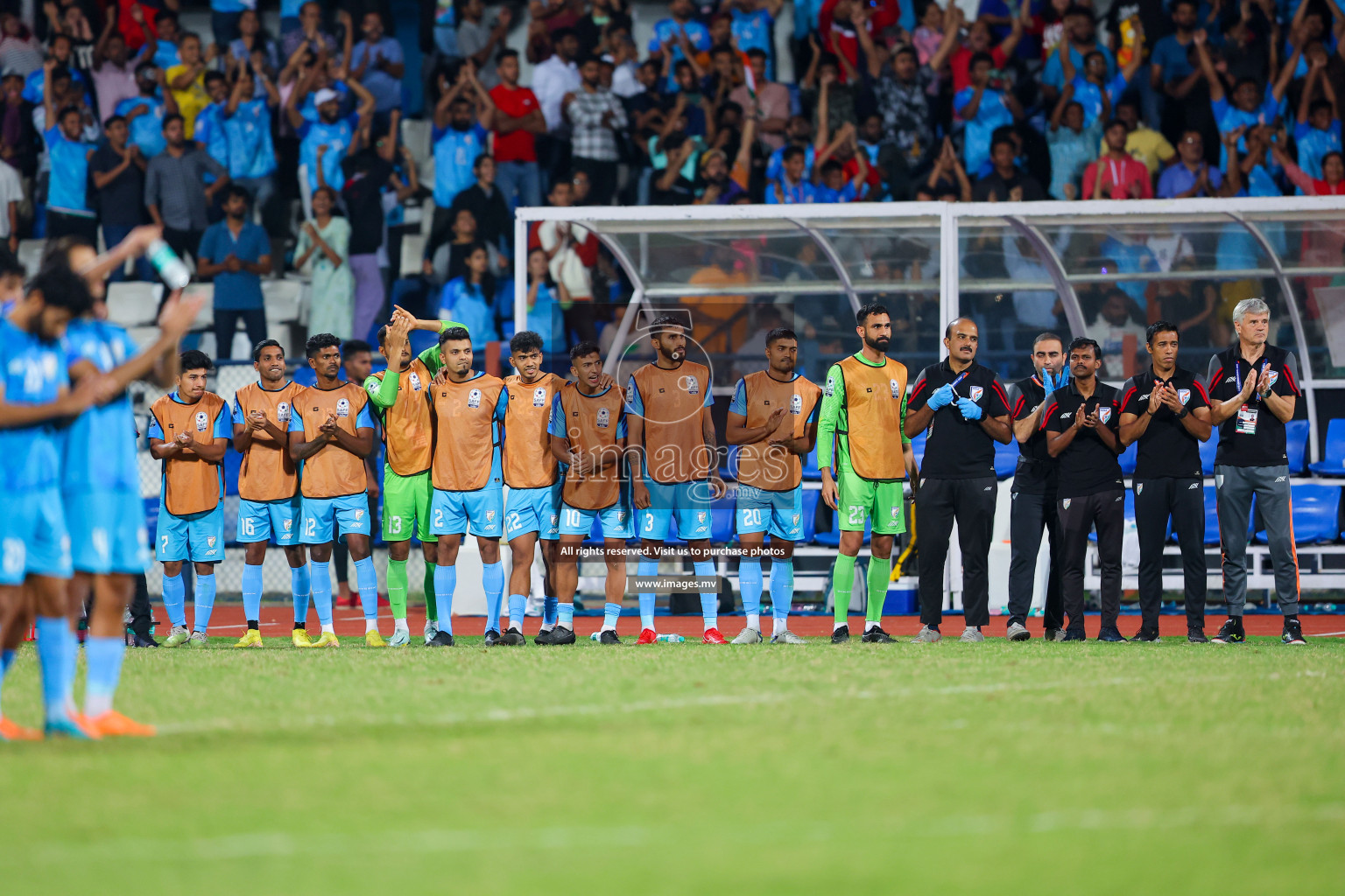 Lebanon vs India in the Semi-final of SAFF Championship 2023 held in Sree Kanteerava Stadium, Bengaluru, India, on Saturday, 1st July 2023. Photos: Nausham Waheed, Hassan Simah / images.mv