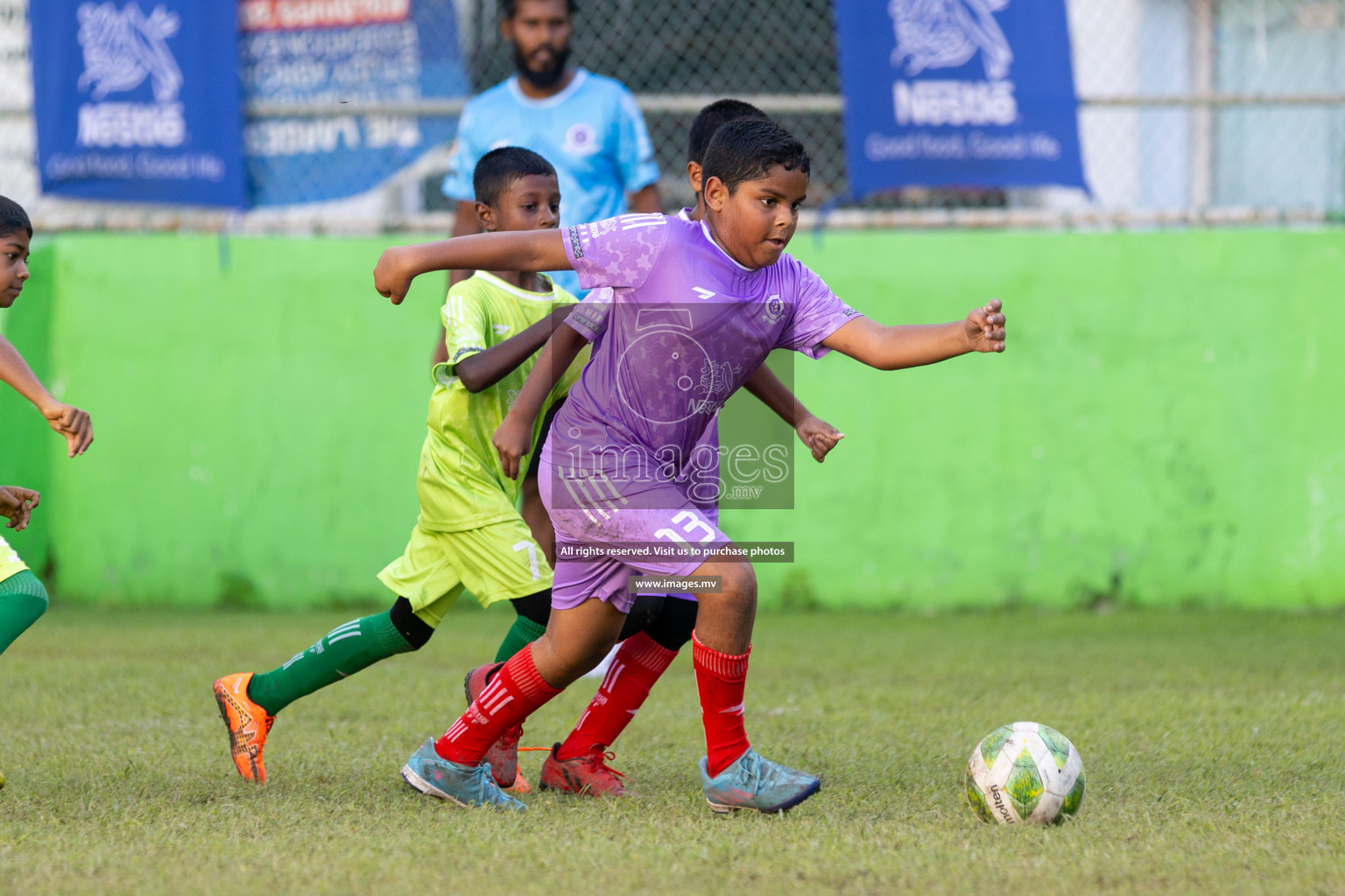 Day 4 of Nestle Kids Football Fiesta, held in Henveyru Football Stadium, Male', Maldives on Saturday, 14th October 2023
Photos: Mohamed Mahfooz Moosa, Hassan Simah / images.mv