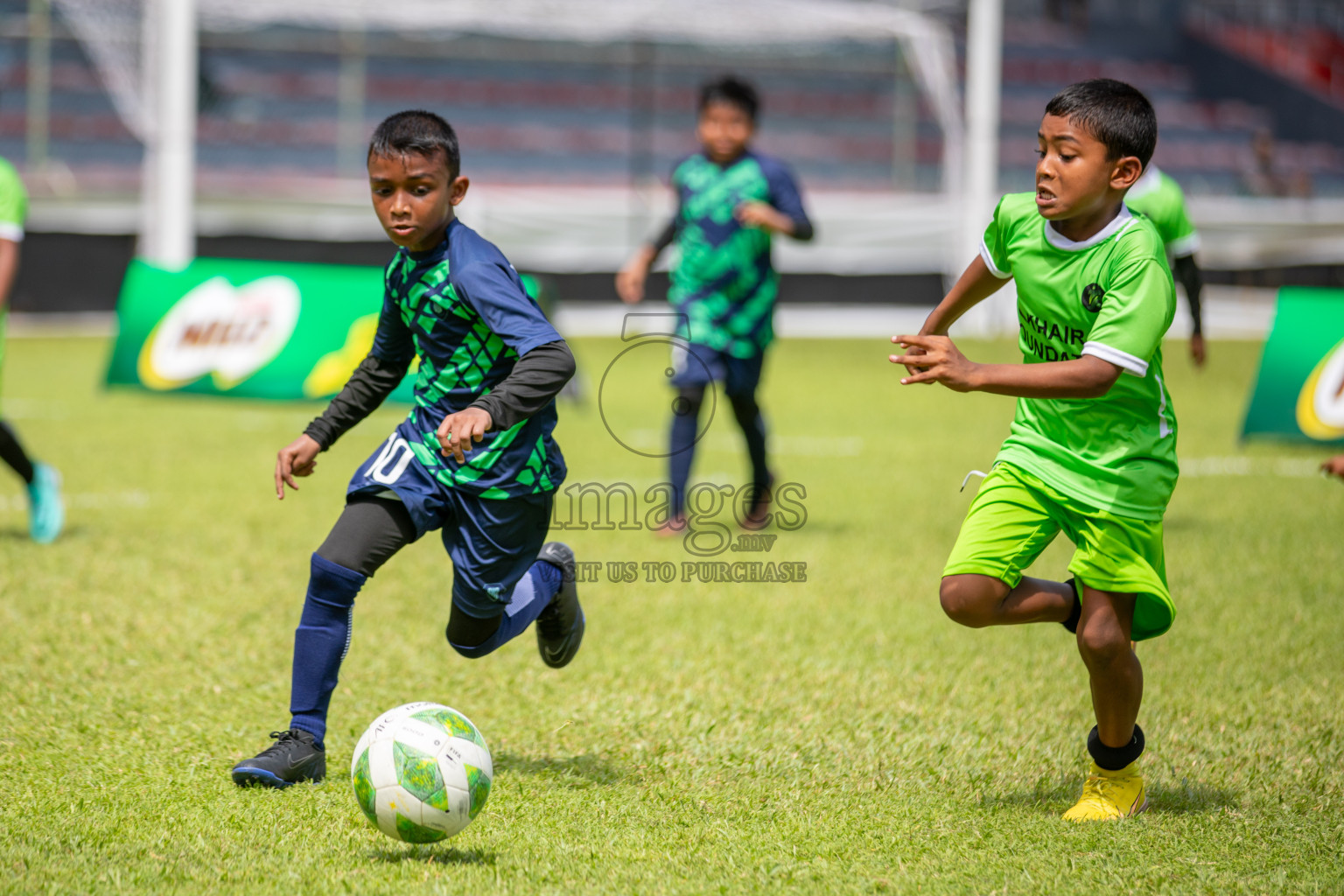 Day 2 of Under 10 MILO Academy Championship 2024 was held at National Stadium in Male', Maldives on Friday, 27th April 2024. Photos: Mohamed Mahfooz Moosa / images.mv