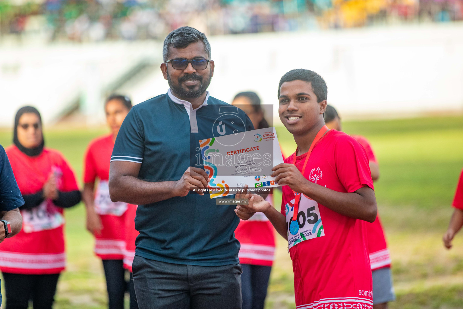 Day one of Inter School Athletics Championship 2023 was held at Hulhumale' Running Track at Hulhumale', Maldives on Saturday, 14th May 2023. Photos: Nausham Waheed / images.mv