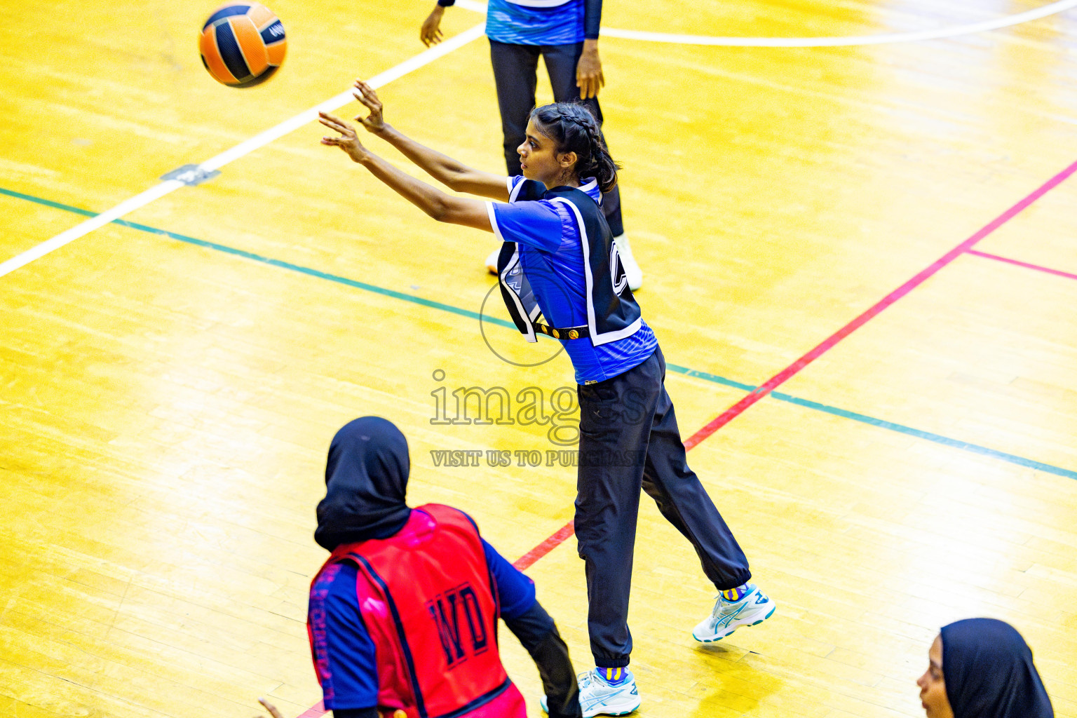 MV Netters vs Club Matrix in Day 3 of 21st National Netball Tournament was held in Social Canter at Male', Maldives on Saturday, 18th May 2024. Photos: Nausham Waheed / images.mv