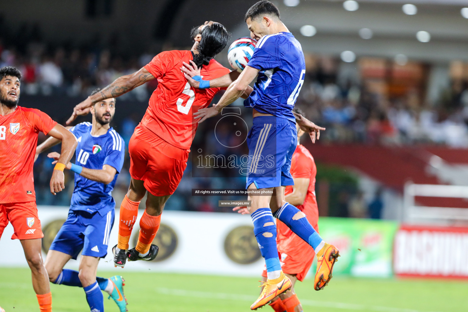 Kuwait vs India in the Final of SAFF Championship 2023 held in Sree Kanteerava Stadium, Bengaluru, India, on Tuesday, 4th July 2023. Photos: Nausham Waheed, Hassan Simah / images.mv