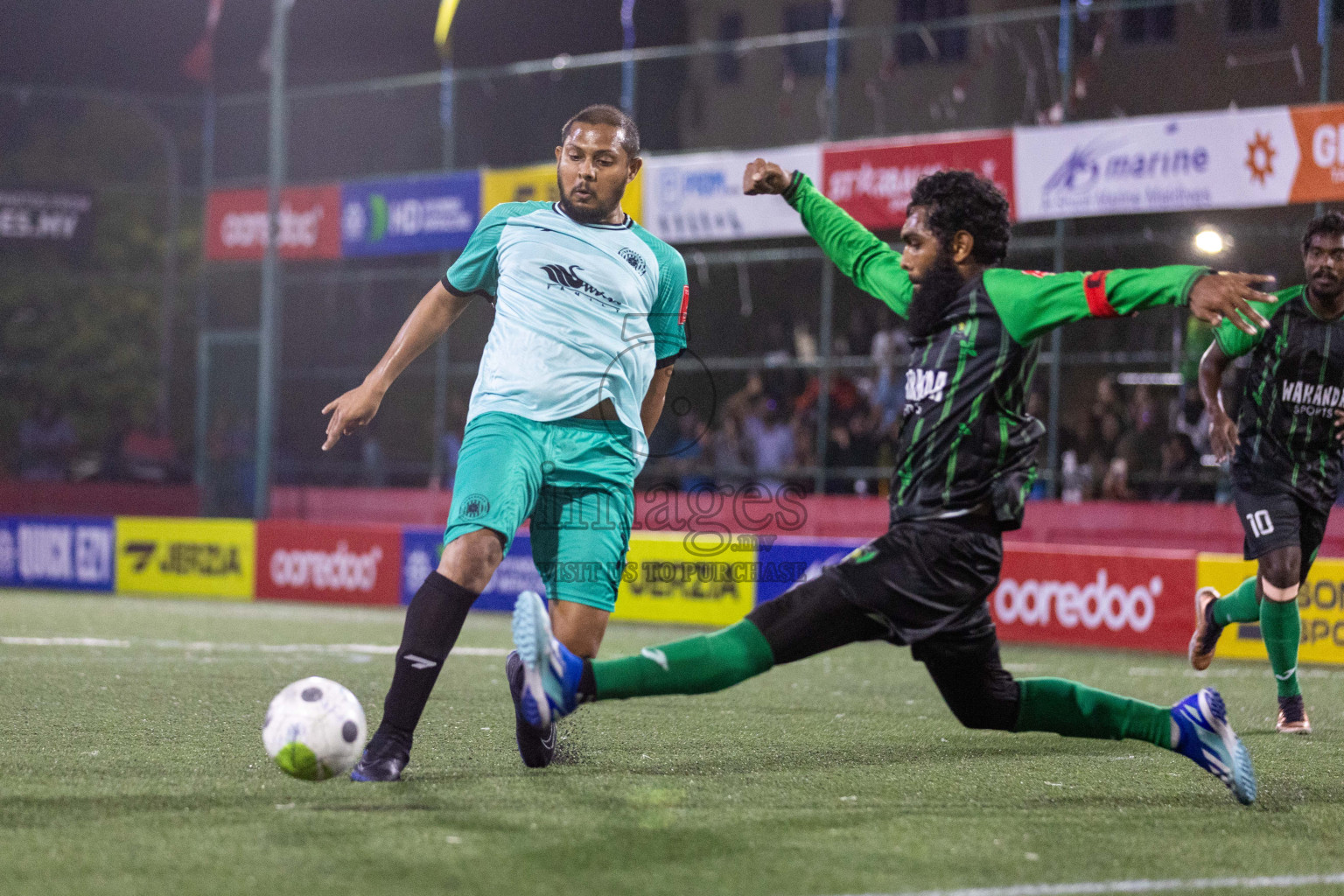 HA Thakandhoo vs HA Vashafaru in Day 9 of Golden Futsal Challenge 2024 was held on Tuesday, 23rd January 2024, in Hulhumale', Maldives Photos: Nausham Waheed / images.mv