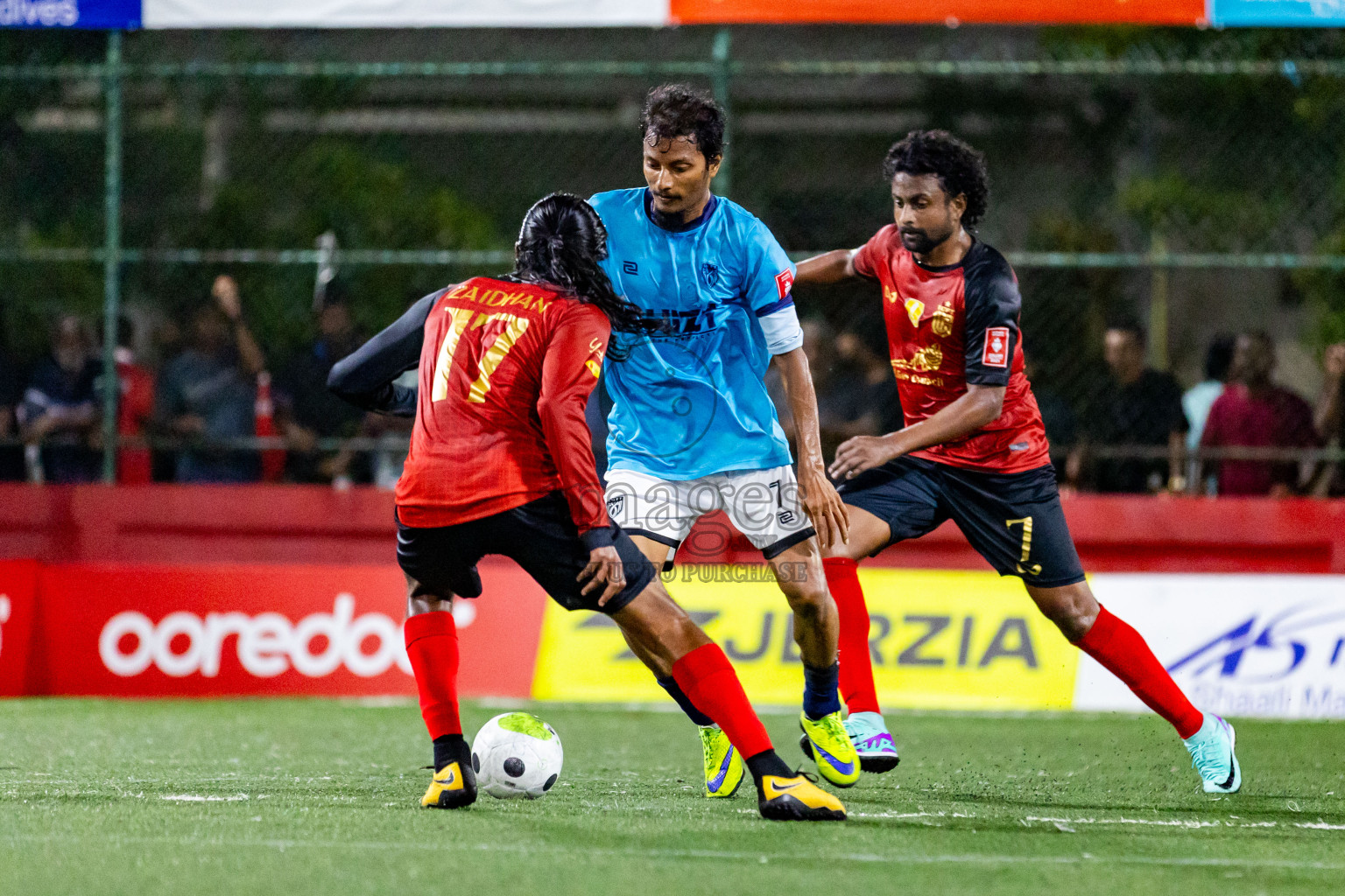 L Gan vs L Maamendhoo in Day 24 of Golden Futsal Challenge 2024 was held on Wednesday  , 7th February 2024 in Hulhumale', Maldives Photos: Nausham Waheed / images.mv