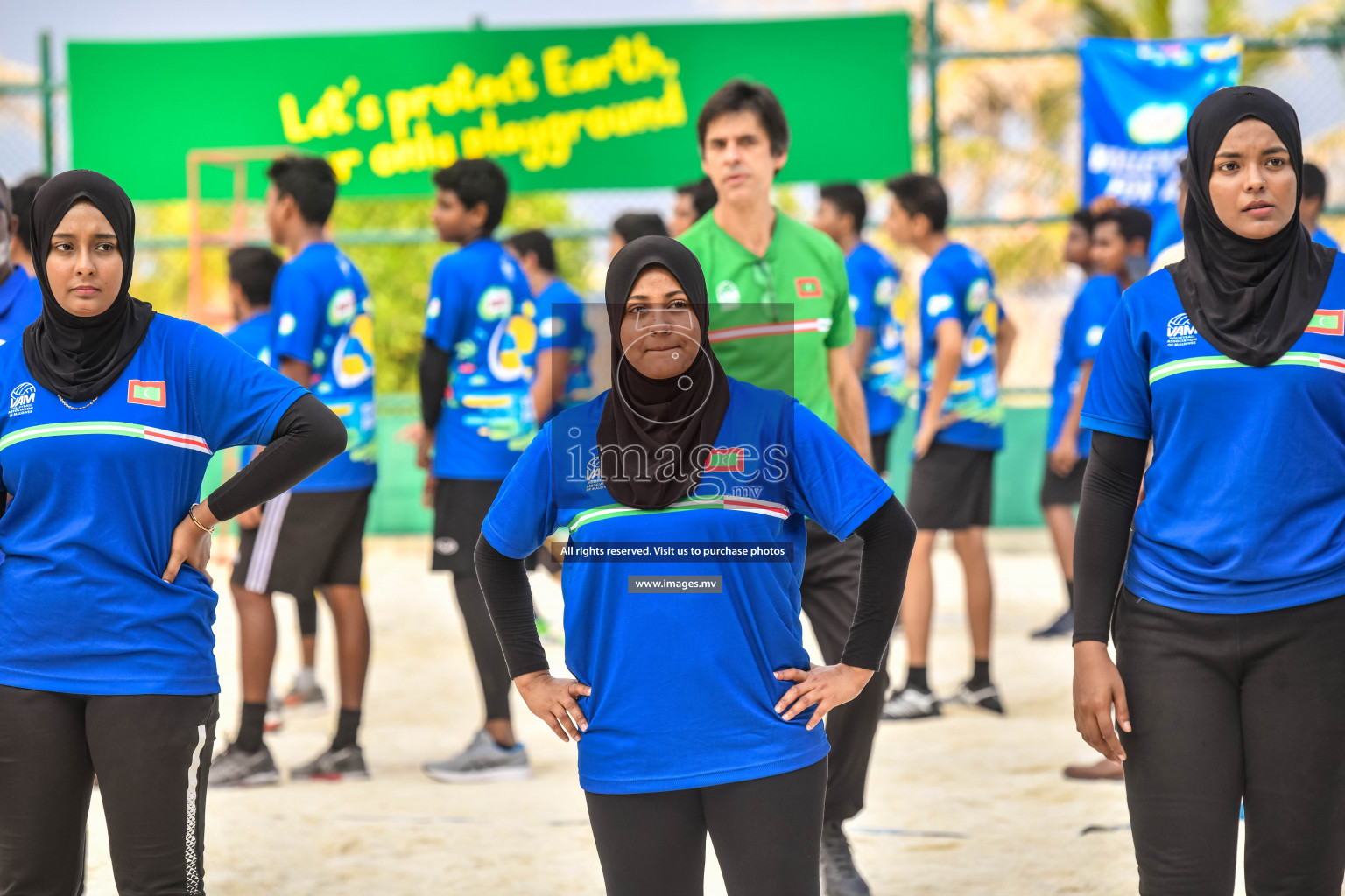 Vollyball players trainning session with Giba Photos by Nausham waheed