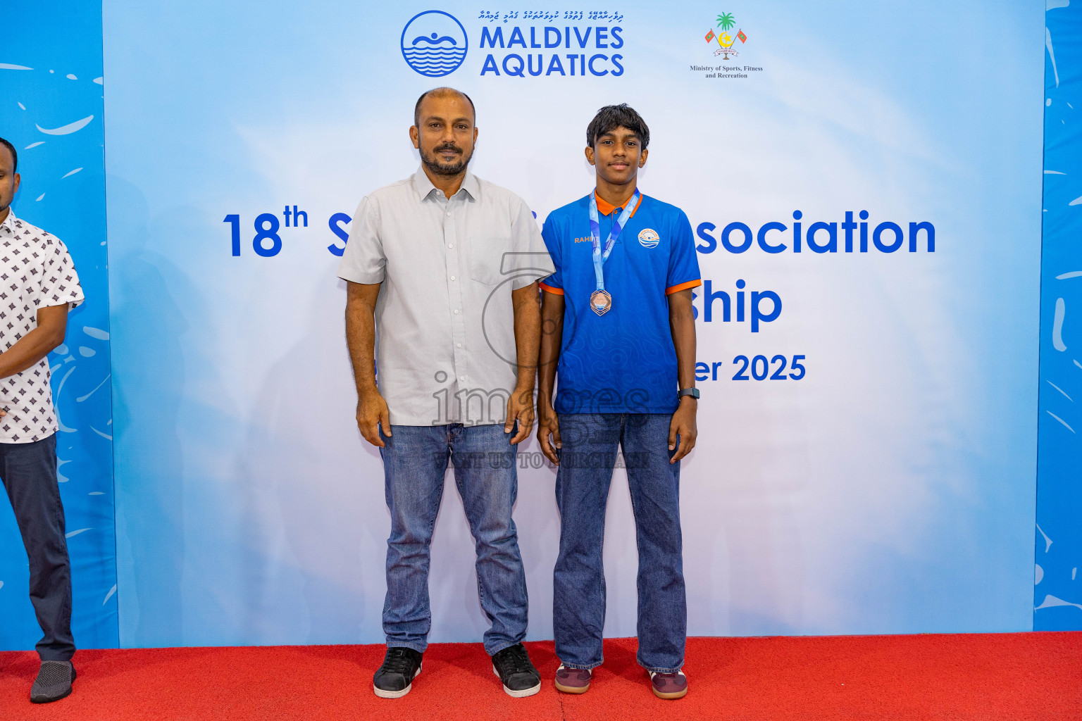 18th Swimming Association Championship 2025, Closing Ceremony was held on Saturday, 29th November 2025 at Swimming Track Hulhumale', Maldives. Photos: Areef Adam / images.mv