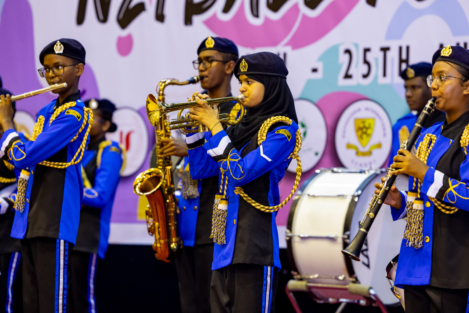 Day 1 of 25th Milo Inter-School Netball Tournament was held in Social Center at Male', Maldives on Thursday, 8th August 2024. Photos: Nausham Waheed / images.mv