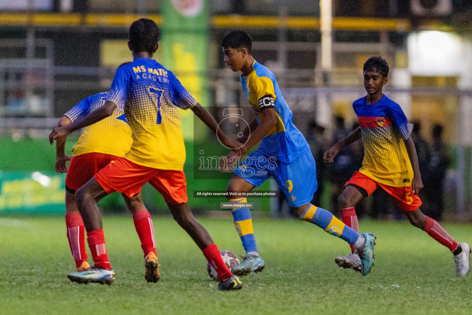 Day 1 of MILO Academy Championship 2023 (u14) was held in Henveyru Stadium Male', Maldives on 3rd November 2023. Photos: Nausham Waheed / images.mv