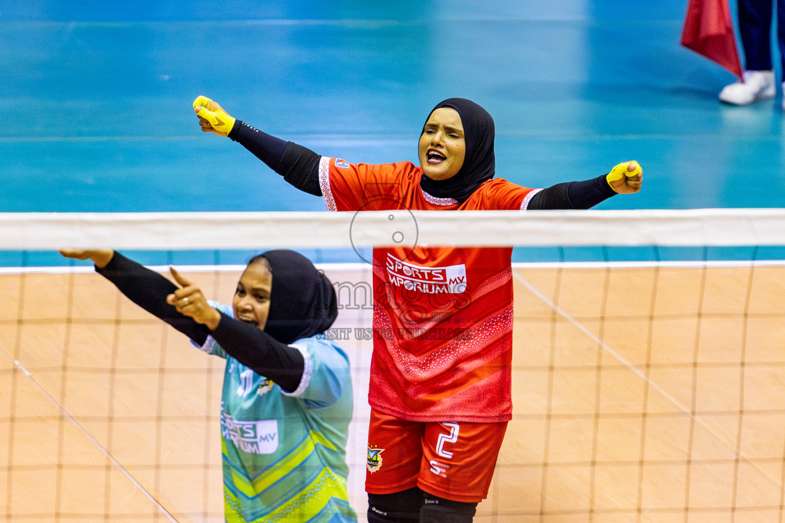 Police Club vs Club Wamco in the Final of Women's Division of National Volleyball Championship 2025 held in Male', Maldives on Sunday, 4th May 2025 at Social Center Indoor Hall Photos By: Nausham Waheed / images.mv